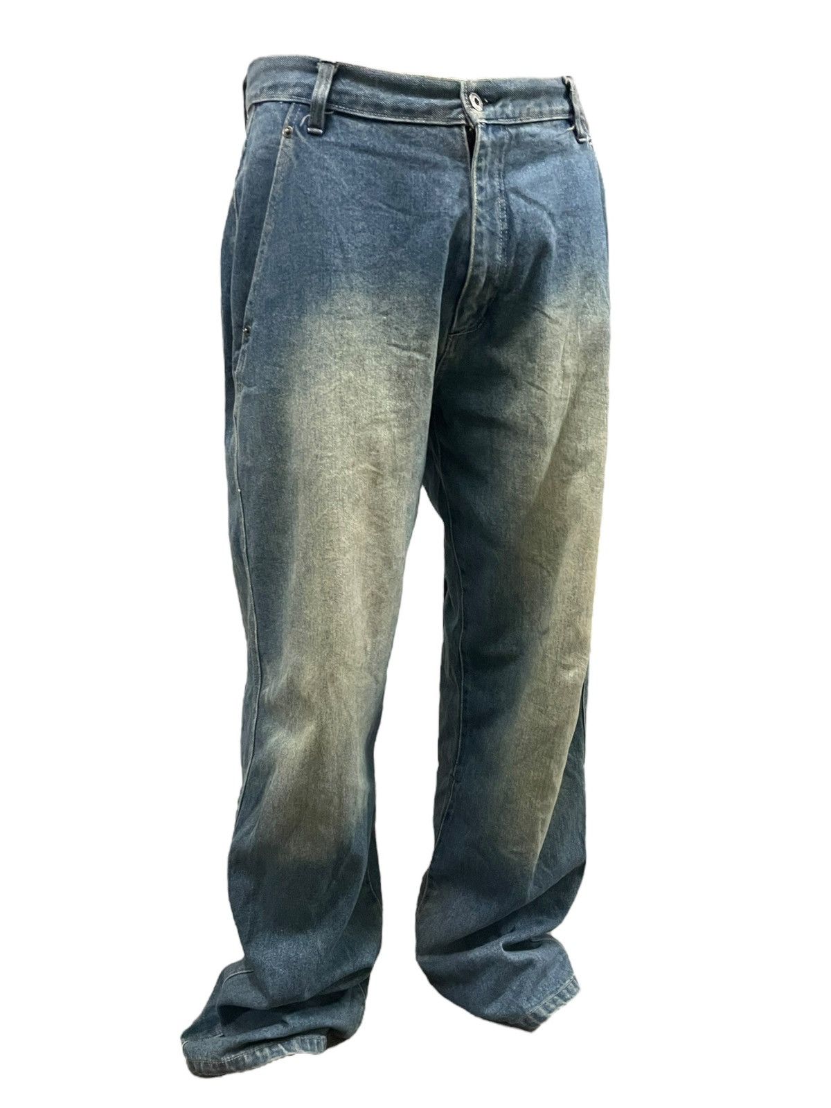 Sean John Vintage Y2K Sean John Distressed Mud Wash Baggy Barrel Jeans Size US 34 / EU 50 - 3 Thumbnail