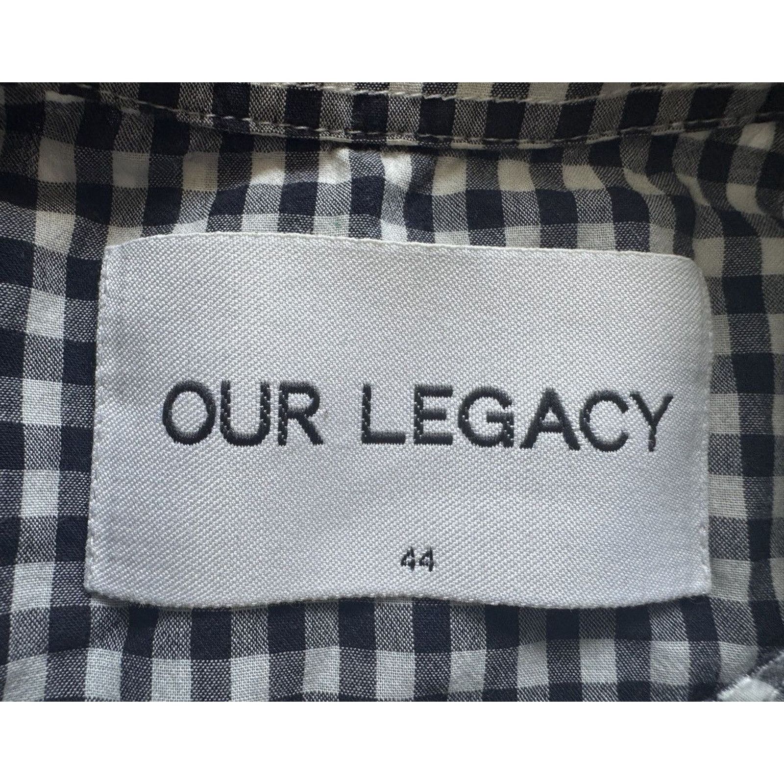 Our Legacy Our Legacy SS16 Gingham Crepe Full Zip Shirt/Overshirt Size US S / EU 44-46 / 1 - 6 Thumbnail