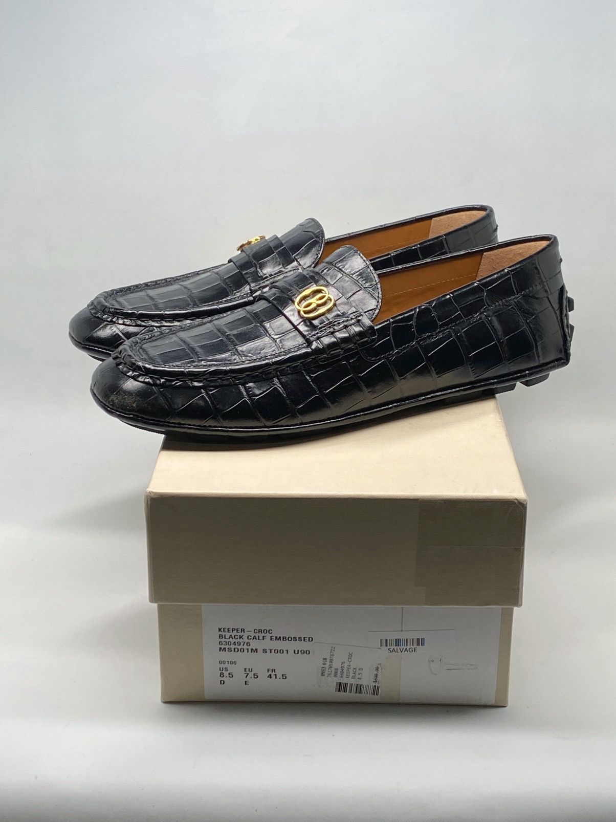 Bally Bally Keeper Croc-Embossed Leather Driving Loafers size 8.5 Size US 8.5 / EU 41-42 - 11 Thumbnail