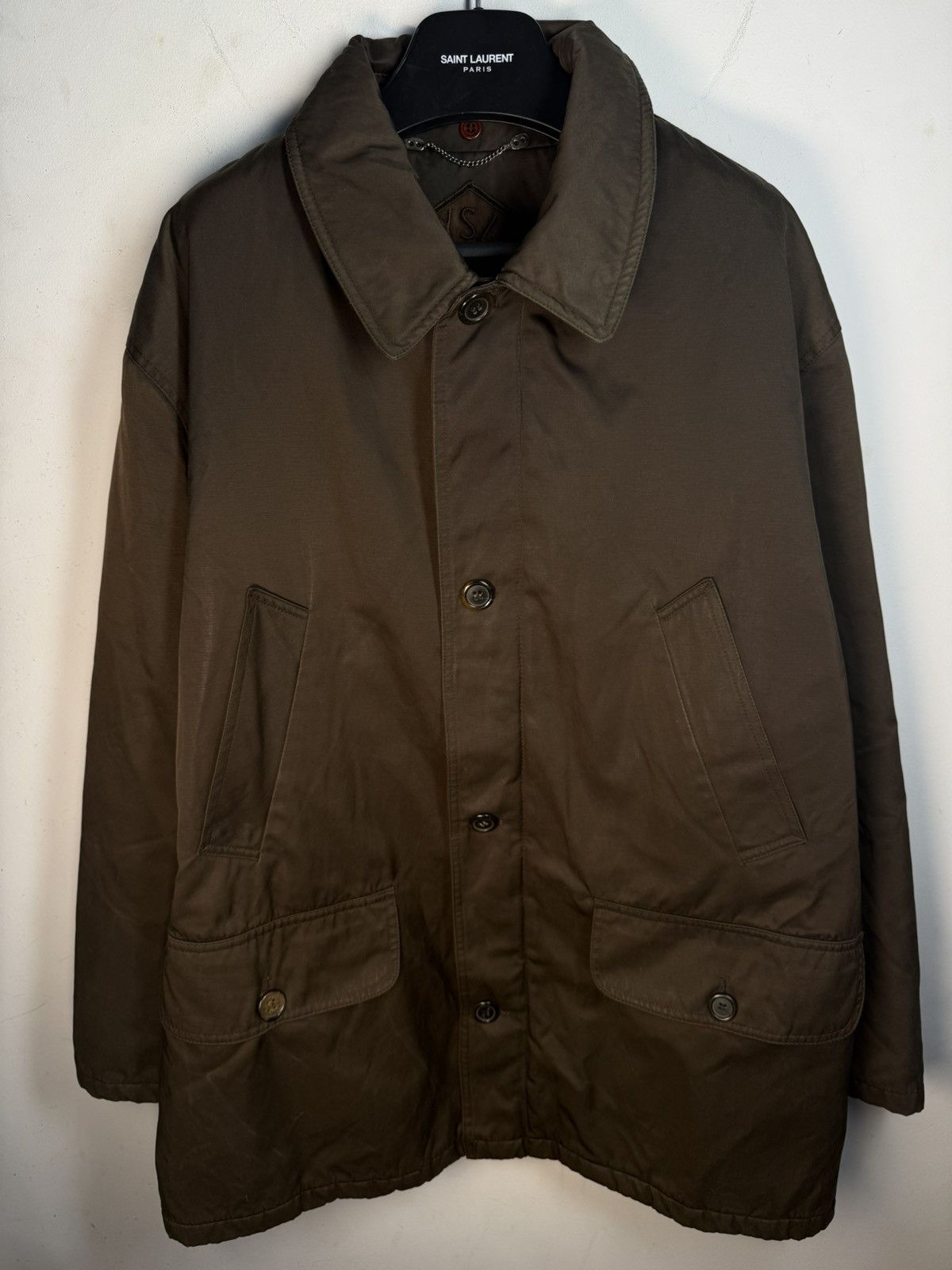 Yves Saint Laurent 90s Warm YSL Jacket Brown Autumn Parka Classic Zip Up Size US XL / EU 56 / 4 - 21 Thumbnail