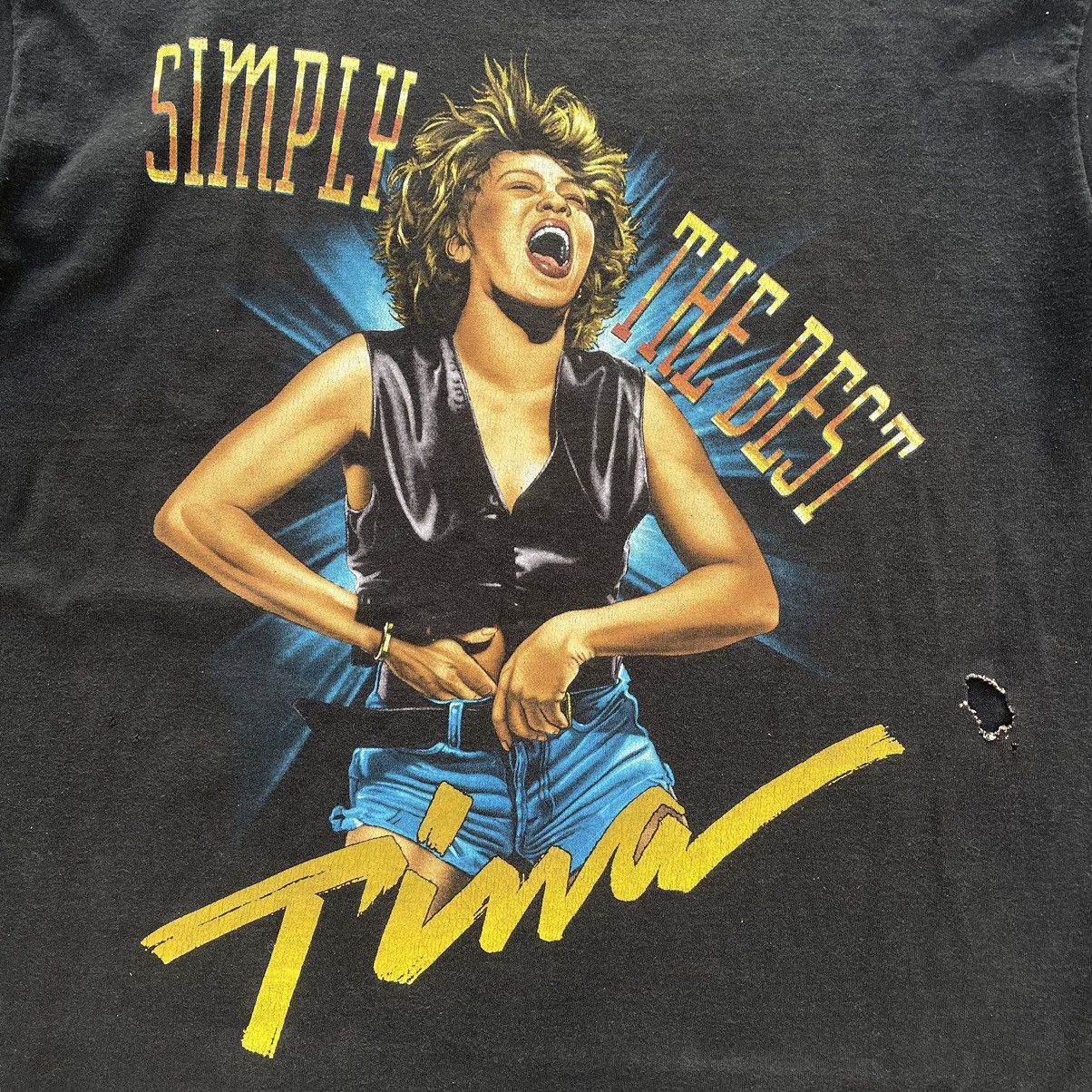 Band Tees × Vintage Vintage Tina Turner 1993 Simply The Best What’s Love Shirt Size US XL / EU 56 / 4 - 2 Thumbnail