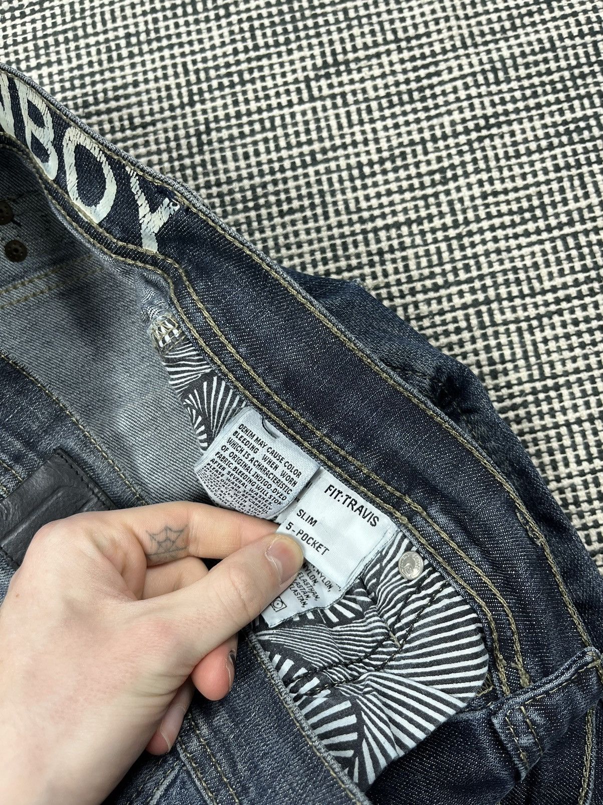 Japanese Brand × Vintage Psycho cowboy buckle jeans washed denim Size US 32 / EU 48 - 5 Thumbnail
