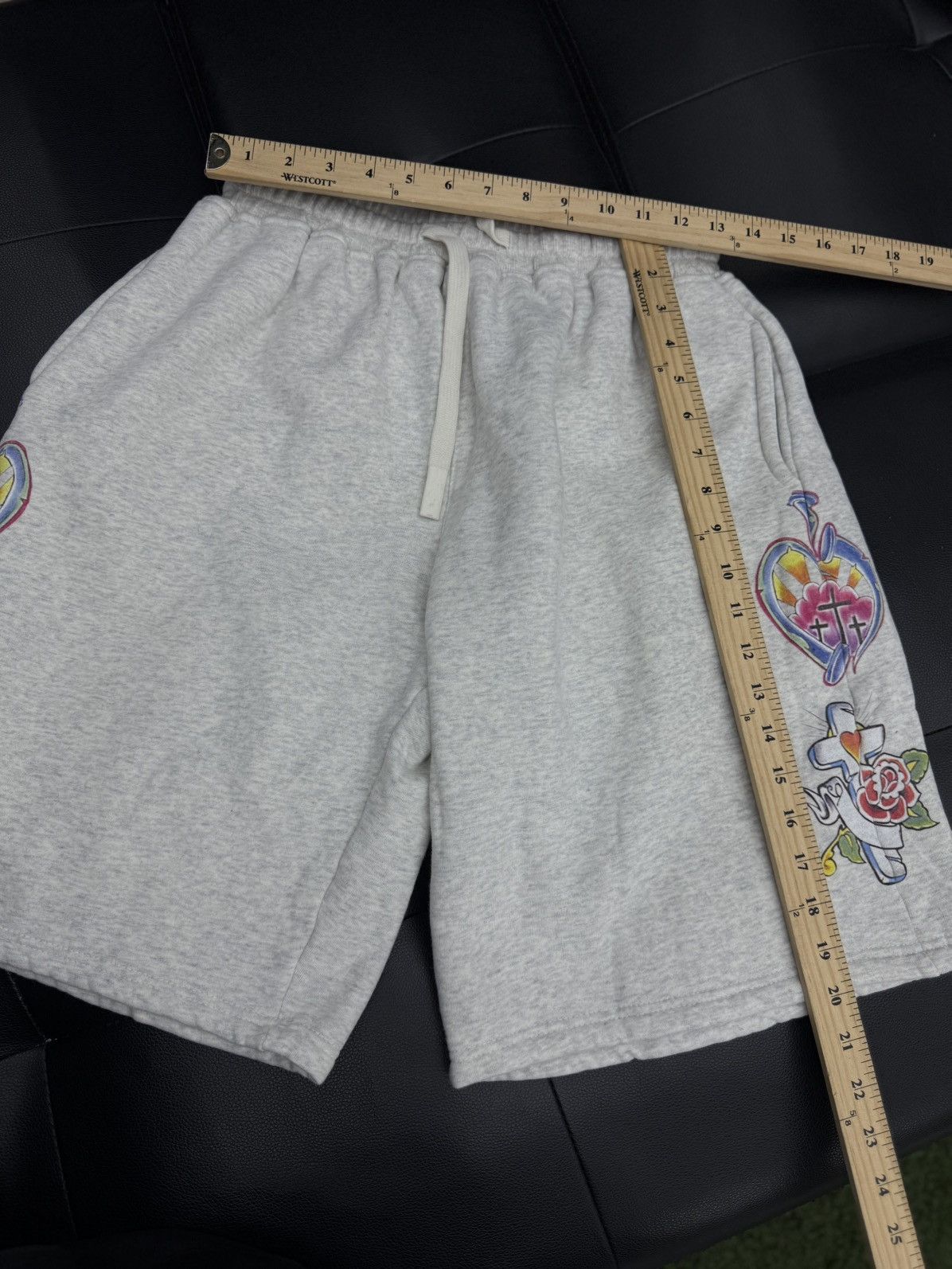 Other We Are Righteous Grey Cotton Shorts Size S (NEW) Size US 29 - 6 Thumbnail