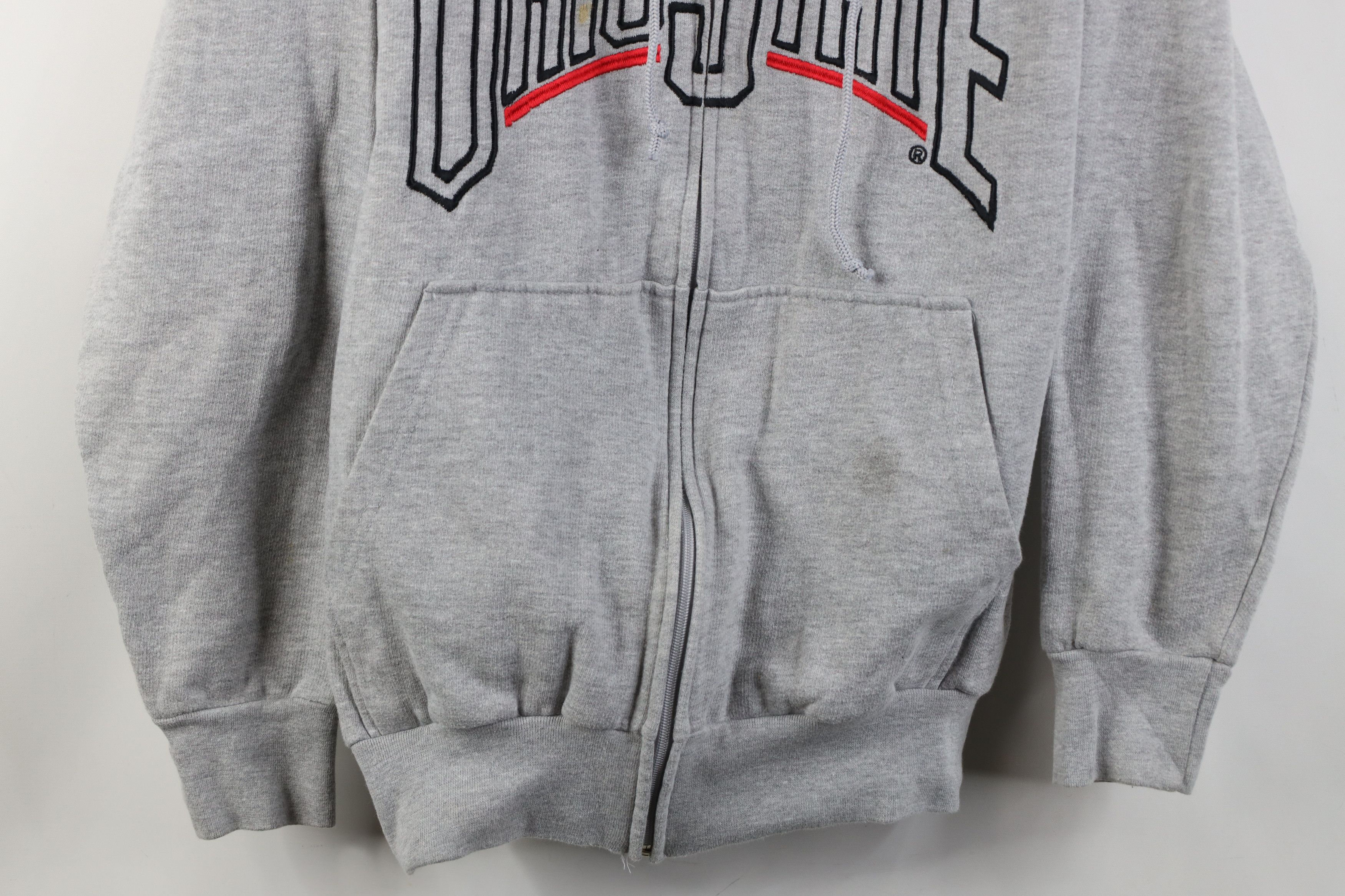 Vintage Vintage 90s Letter Ohio State University Full Zip Hoodie Size US M / EU 48-50 / 2 - 3 Thumbnail