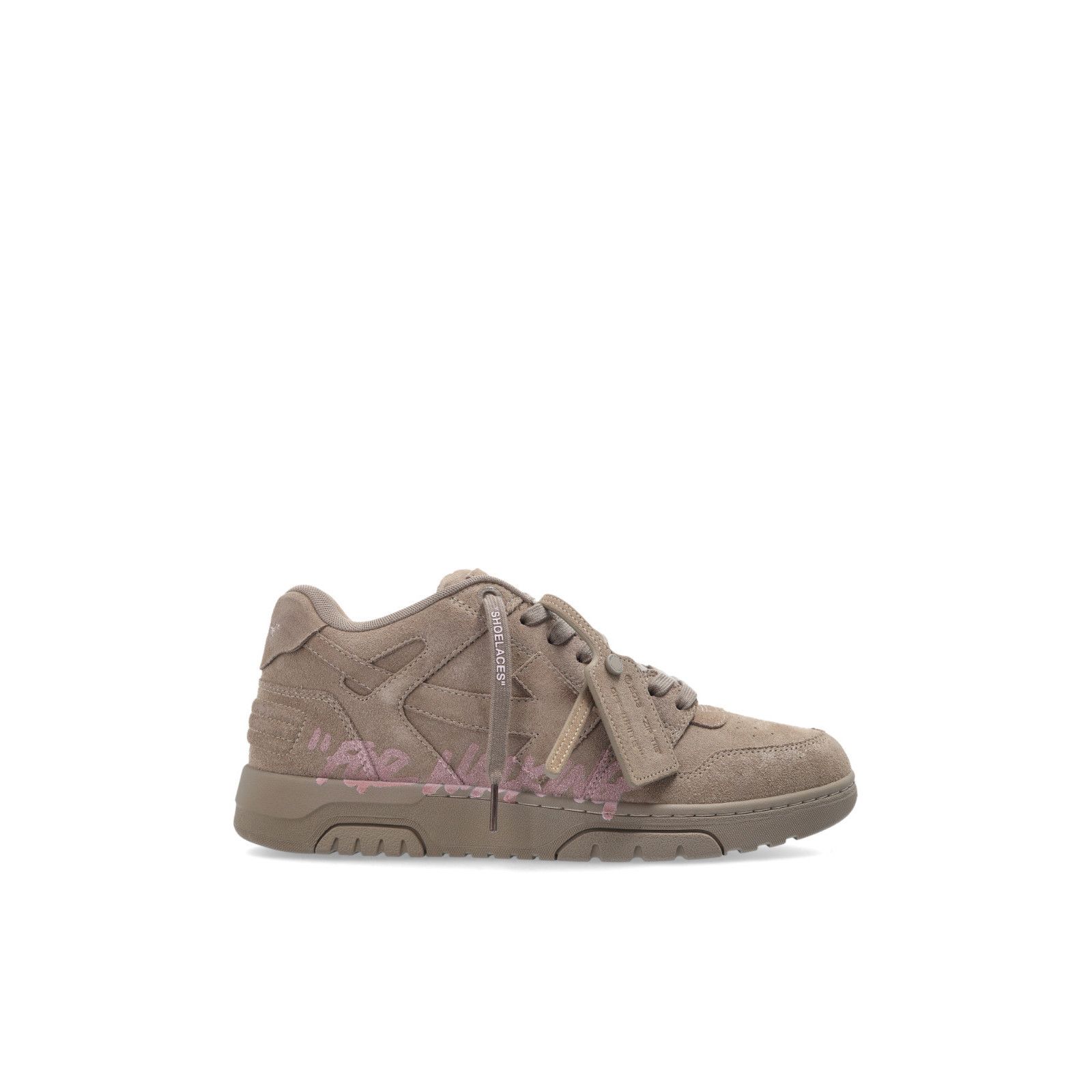 OFF-WHITE Out Of Office For Walking Brown Sneakers New & Aut