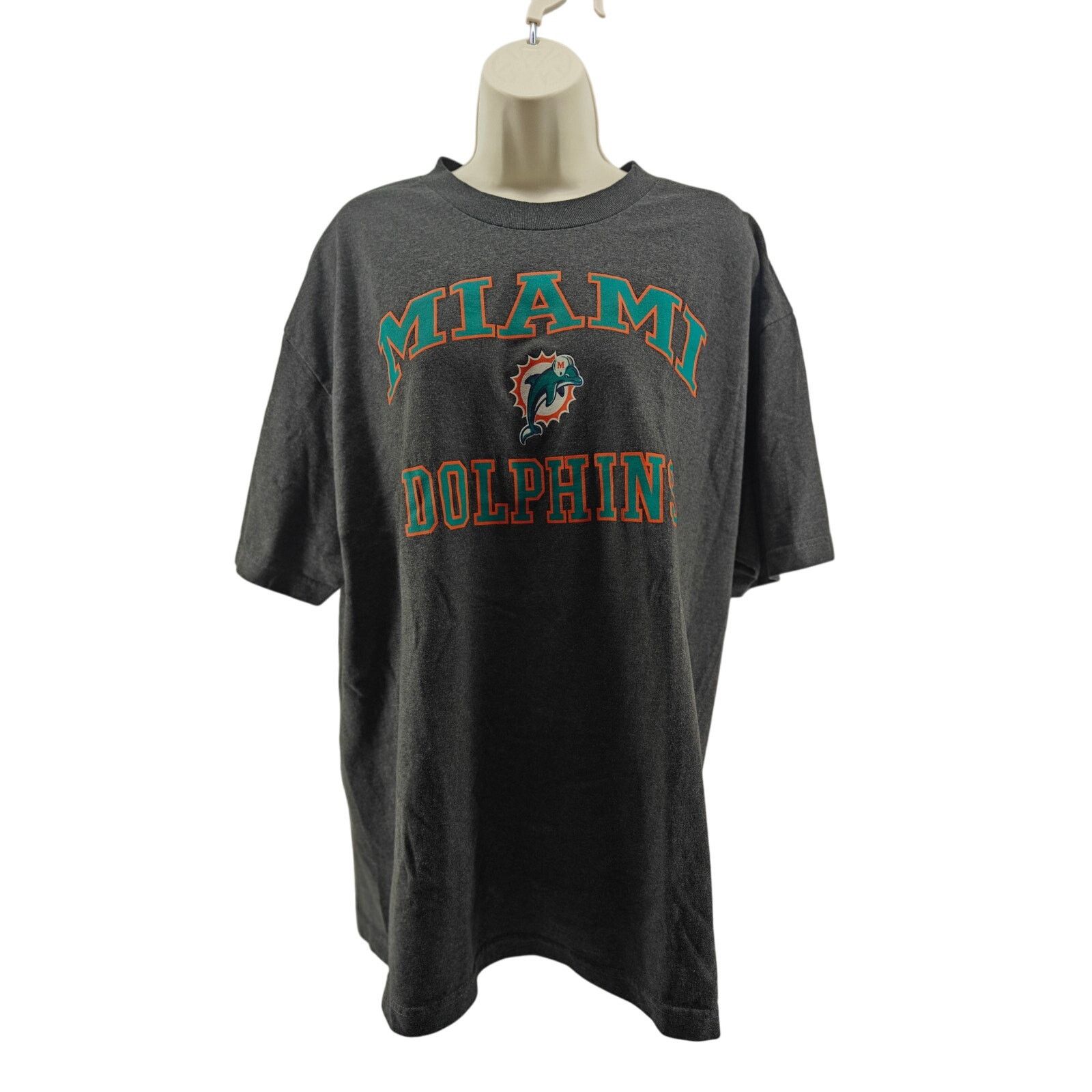NFL NFL Miami Dolphins Grey Short Sleeve Crew Neck Tee Mens Xl Size US XL / EU 56 / 4 - 1 Thumbnail