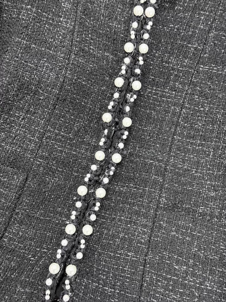 Chanel Chanel Pearl rolled edge short braided jacket Size S / US 4 / IT 40 - 4 Thumbnail