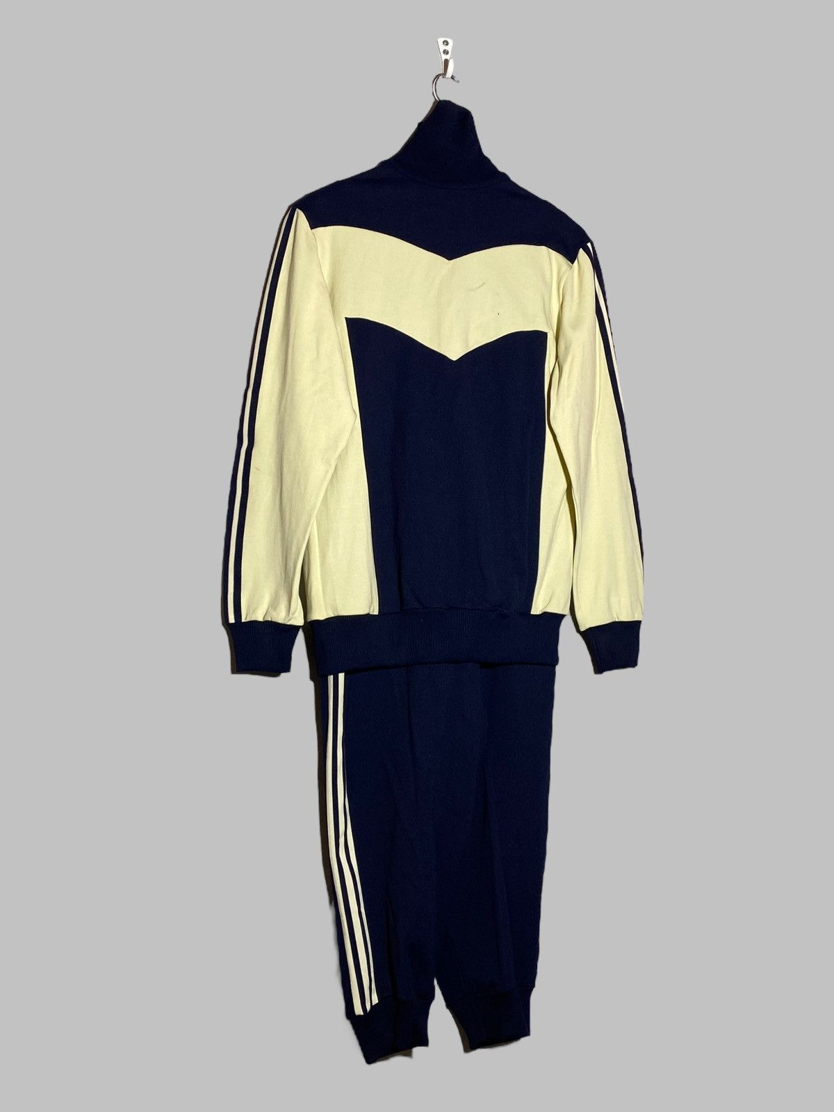 Vintage Vintage 80s Adidas Tracksuit Jacket With Overall Rare Suit Size US L / EU 52-54 / 3 - 2 Thumbnail