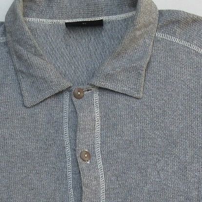 NEXT Vintage Next Grey Marl Knitwear Button Check Size US XL / EU 56 / 4 - 2 Thumbnail