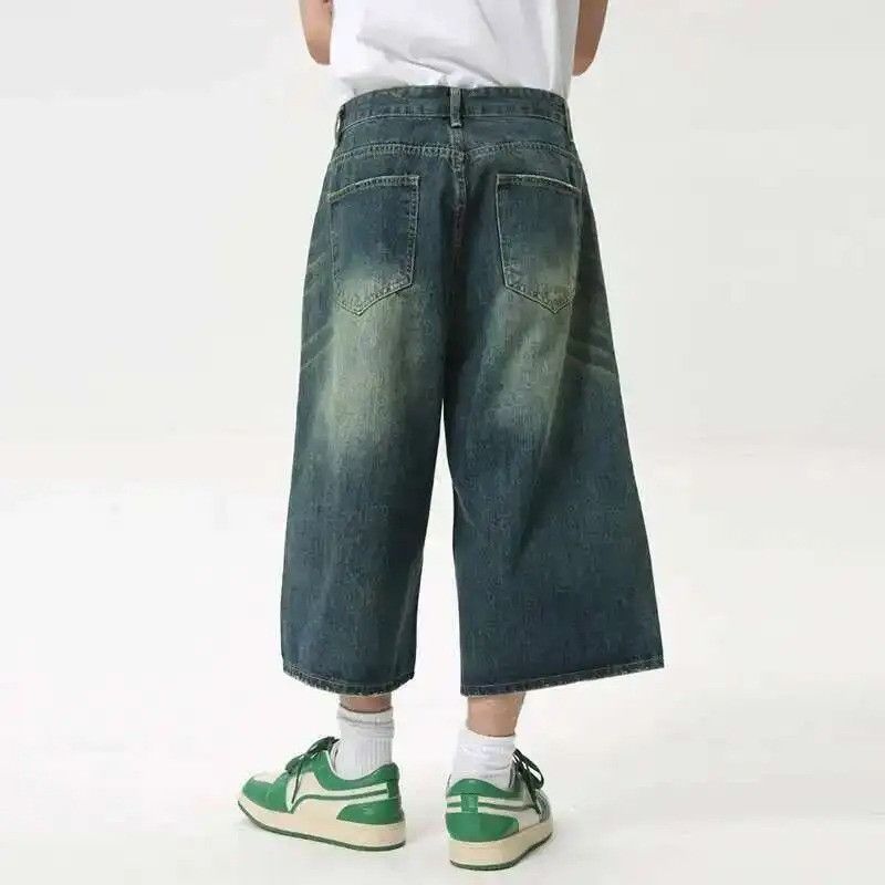 Japanese Brand Retro Blue High Street Calf-Length Denim Size US 32 / EU 48 - 3 Thumbnail