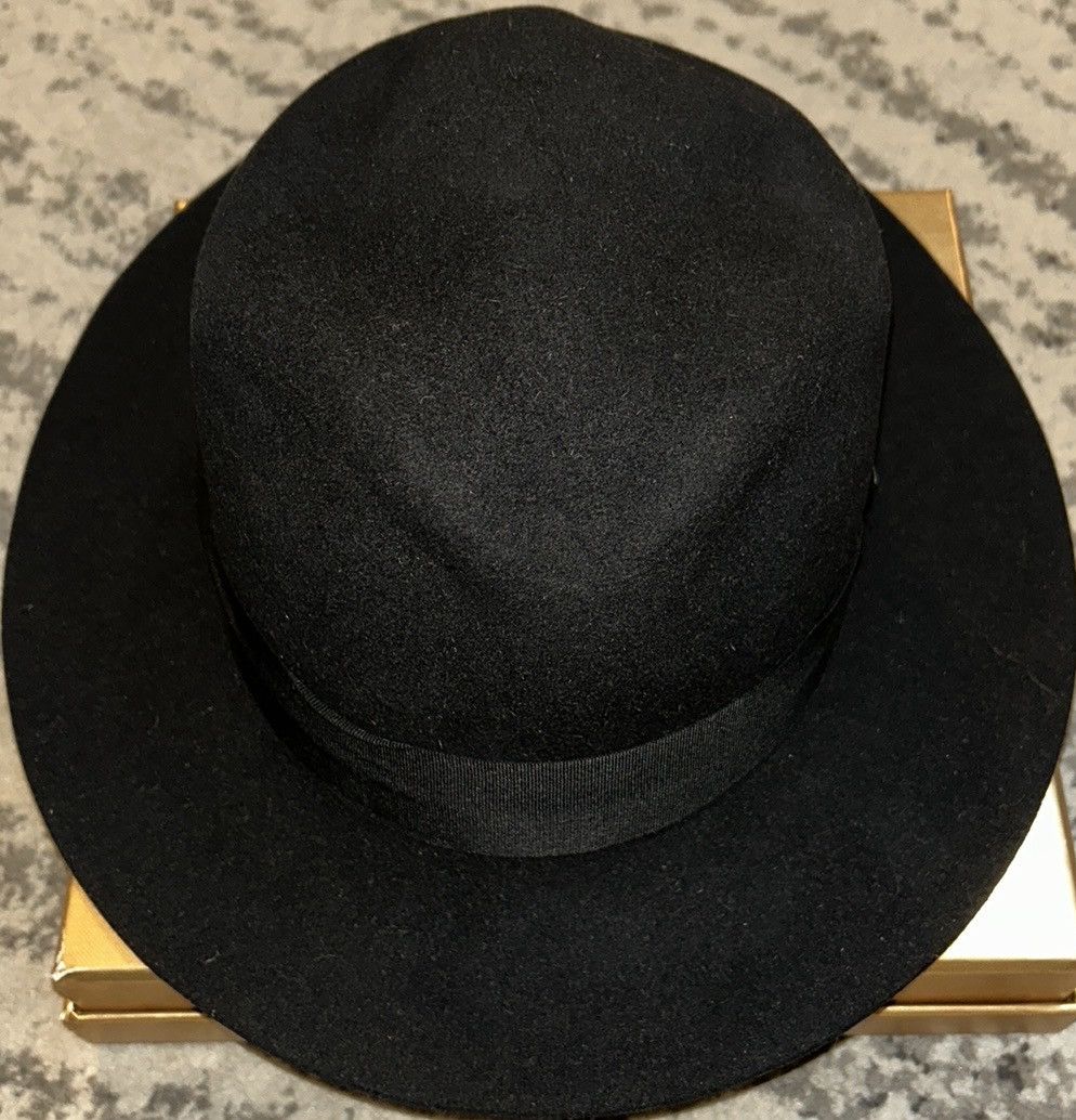 Saint Laurent Paris Saint Laurent Fedora Hat in Rabbit Felt size 58 Size ONE SIZE - 2 Thumbnail