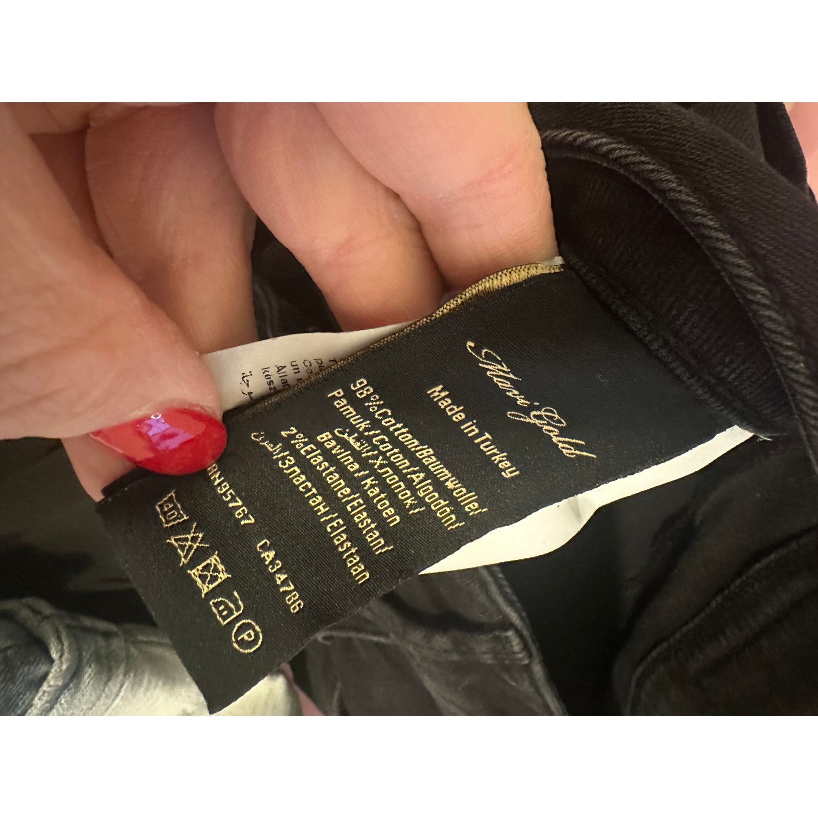 AG Adriano Goldschmied Mavi Gold Adrianna Ankle Black Mid Rise Super Skinny Jeans Size 28" / US 6 / IT 42 - 17 Thumbnail