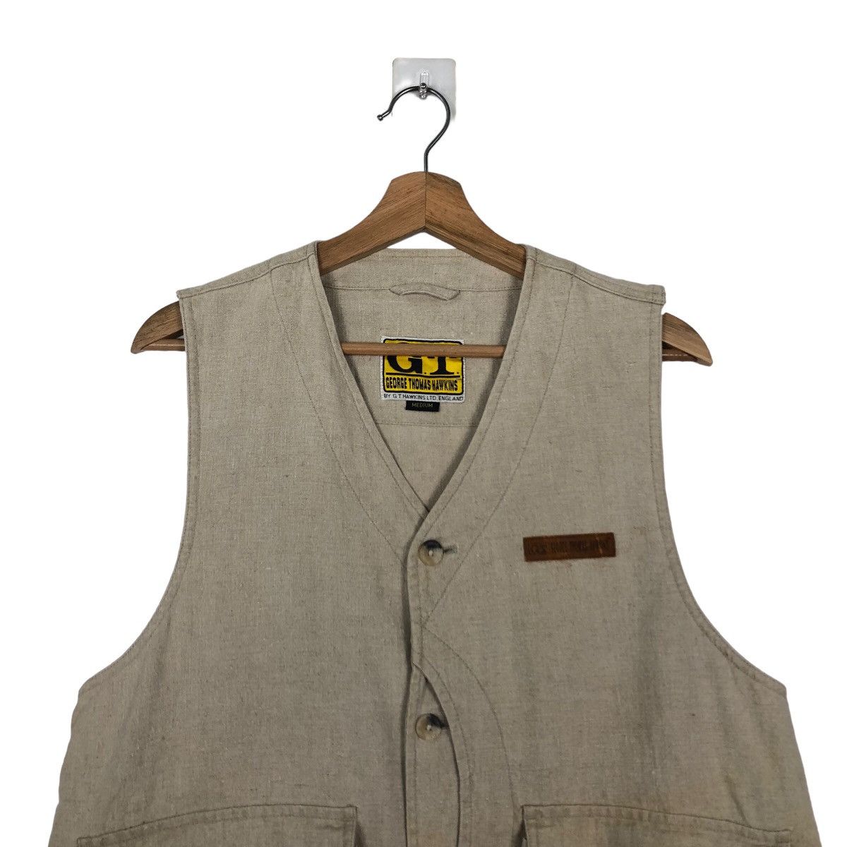 Japanese Brand 🔥Vintage Utility Vest Cargo Multi Pocket GT Thomas Hawkins Size US M / EU 48-50 / 2 - 3 Thumbnail