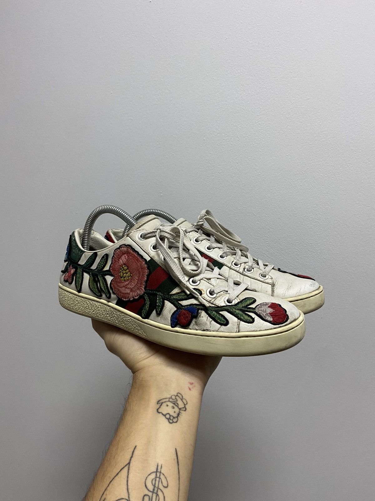 Gucci Floral Sneakers Grailed