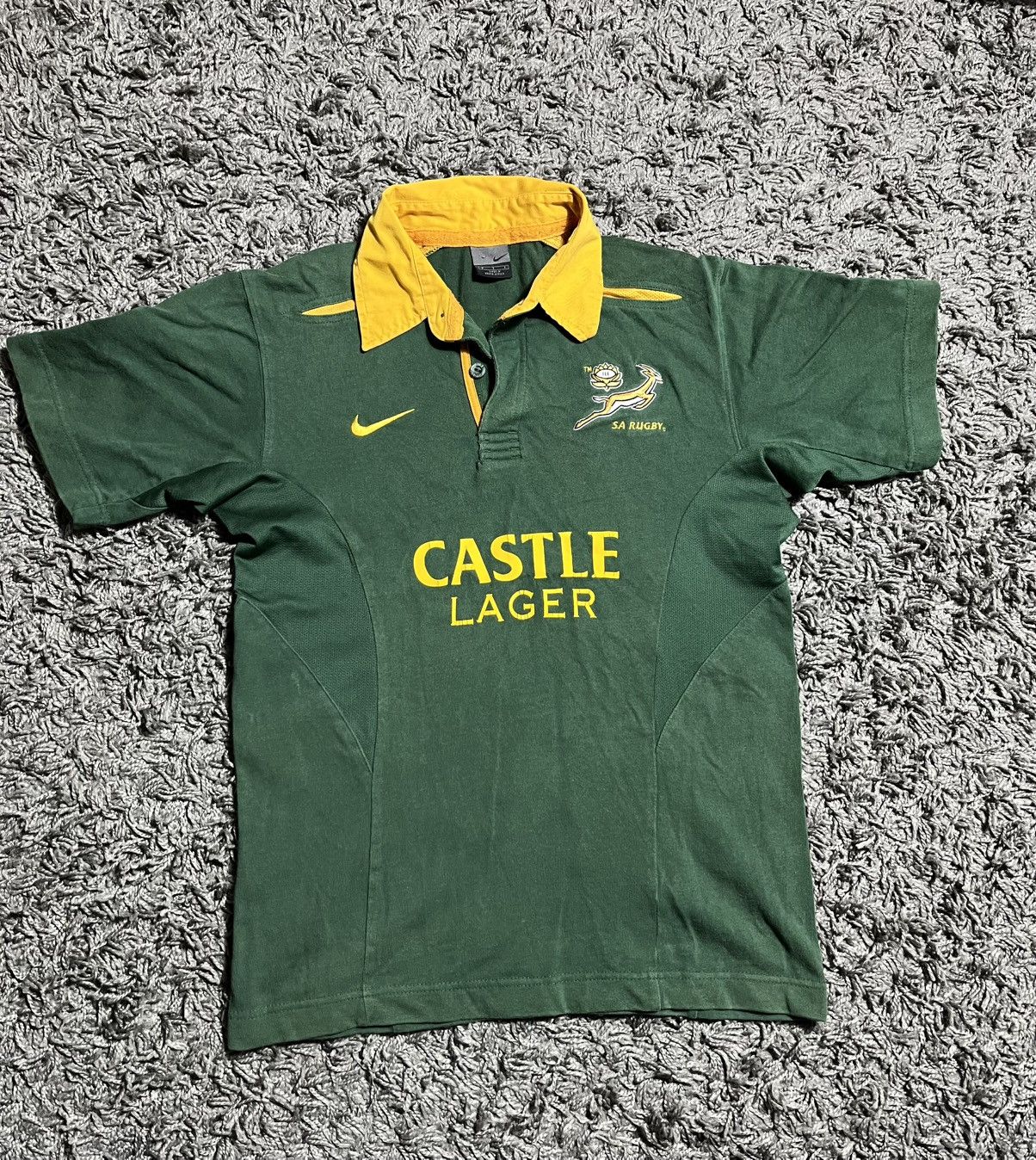 Nike SA SOUTH AFRICA NIKE VINTAGE 2000s COTTON SOCCER JERSEY Size US S / EU 44-46 / 1 - 1 Thumbnail