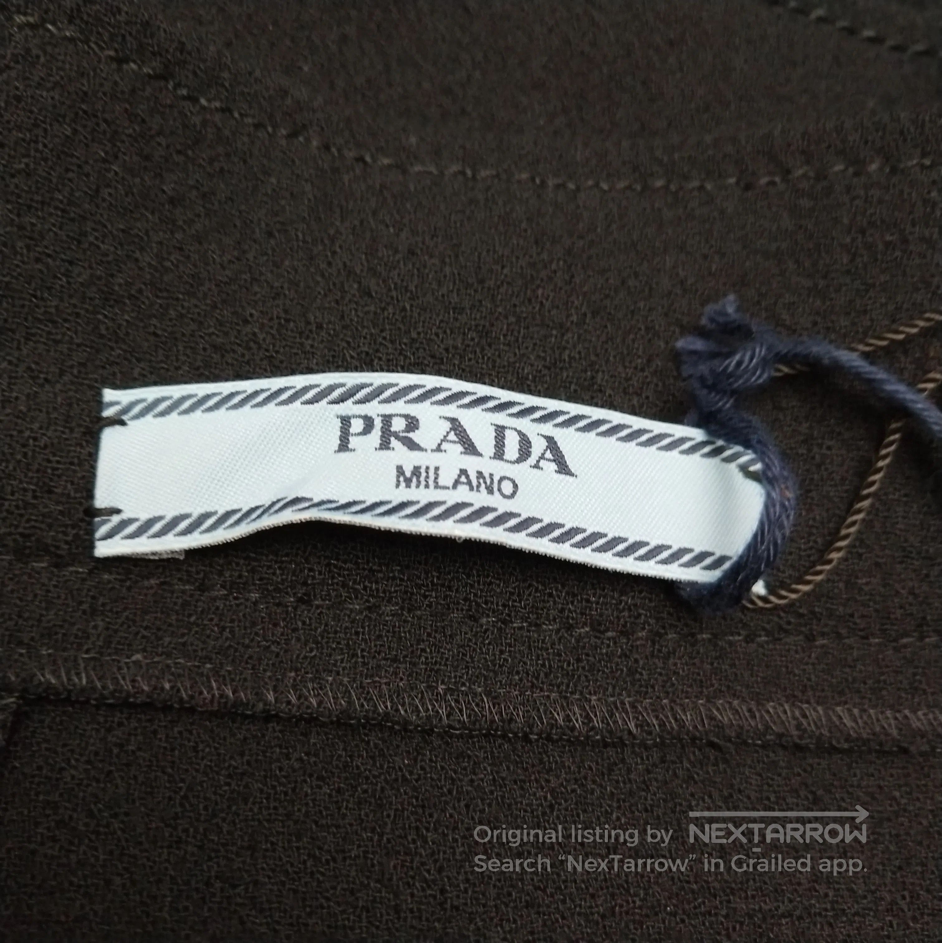 Prada Prada Wool Black A. Size 37" - 5 Thumbnail