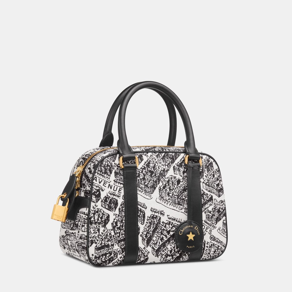 Dior o1bcso1str0226 Size:OS/D-Vibe Bowling Bag in White/Black Size ONE SIZE - 1 Thumbnail