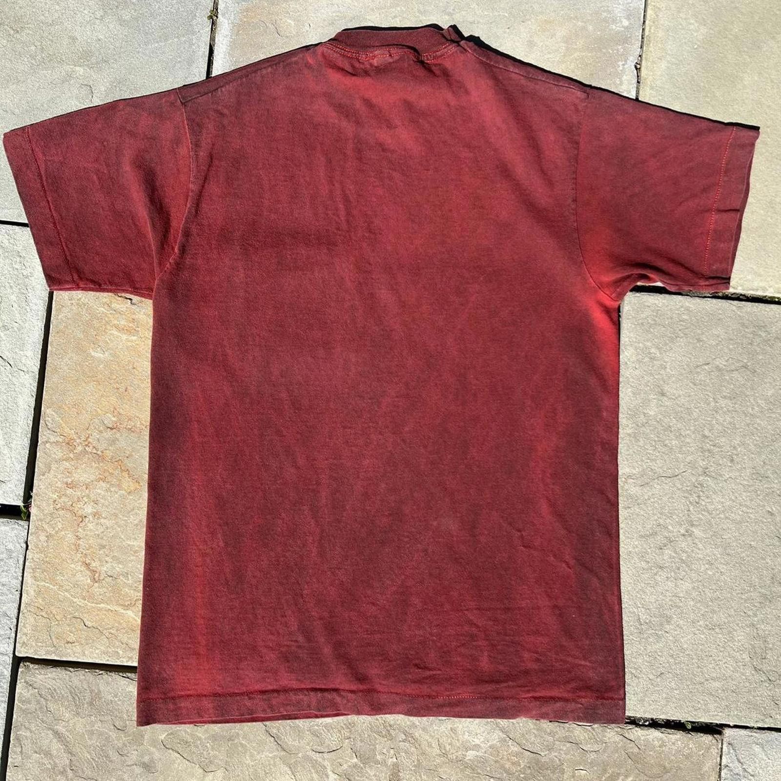 Vintage Overdyed Vintage Black Red Single Stitch Pocket T-shirt Size US M / EU 48-50 / 2 - 5 Thumbnail