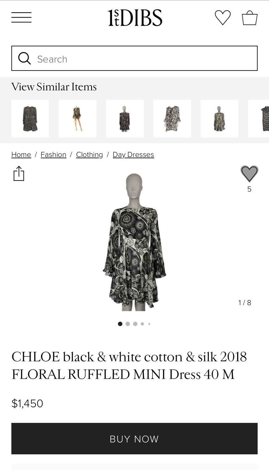 Chloe 2018 Chloe floral ruffle dress Size S / US 4 / IT 40 - 2 Thumbnail
