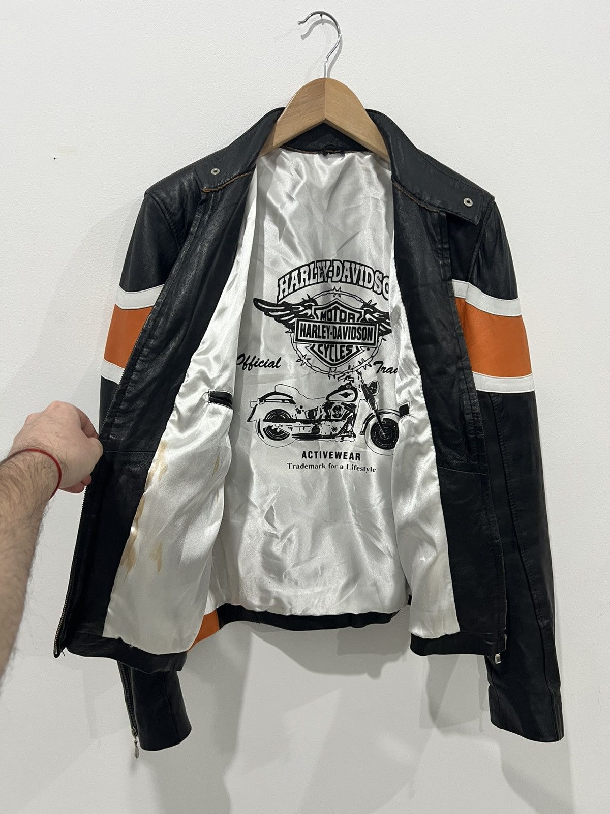 Harley Davidson × Vintage 🩸RARE🩸Harley Davidson Vintage Leather Jacket Size US M / EU 48-50 / 2 - 13 Thumbnail