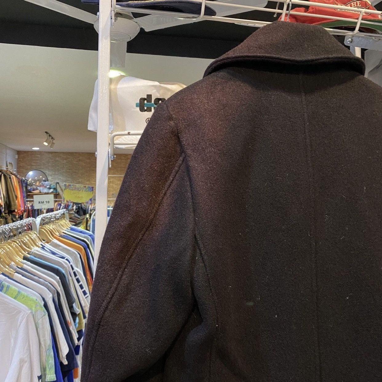 Schott Vtg Schott U.S 740N Pea Coat Wool Jacket - USA 38 Size US S / EU 44-46 / 1 - 11 Thumbnail