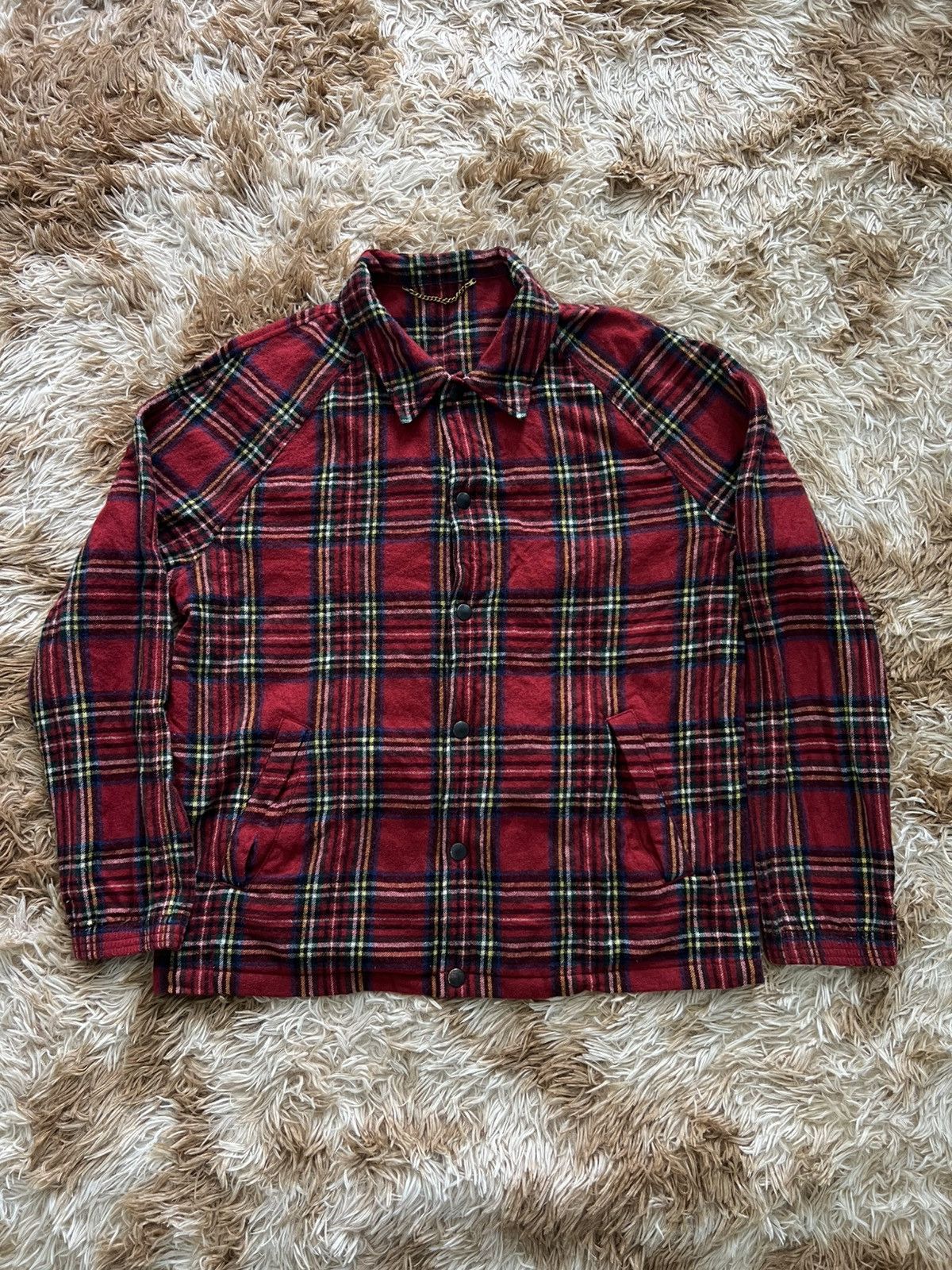Unused Japan Unused Refinement Garments Wool Flannel Shirt Jacket Size US M / EU 48-50 / 2 - 1 Thumbnail
