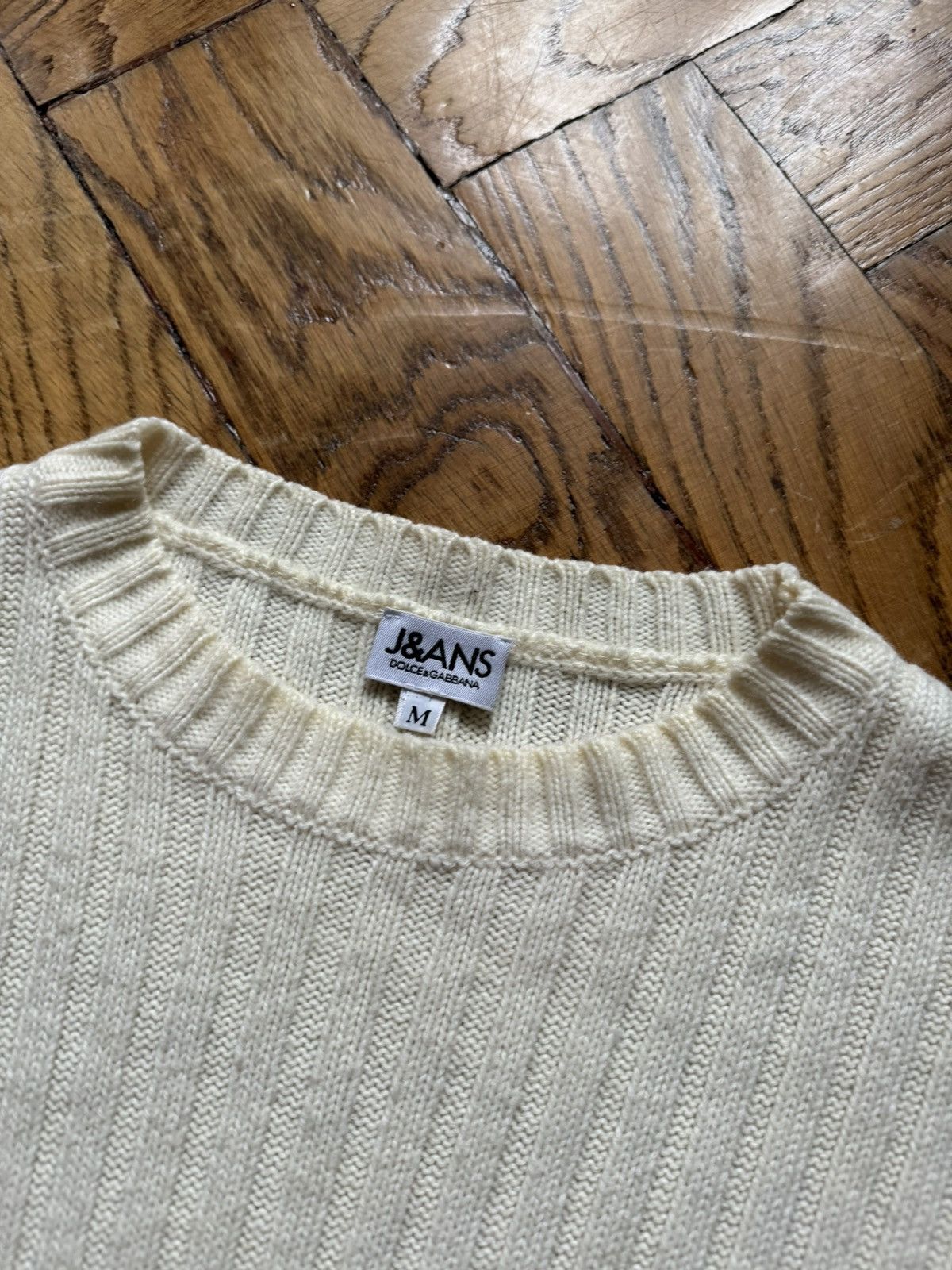 Dolce & Gabbana × Vintage Dolce & Gabbana Vintage Knitted Big Logo Sweater Size US M / EU 48-50 / 2 - 7 Thumbnail