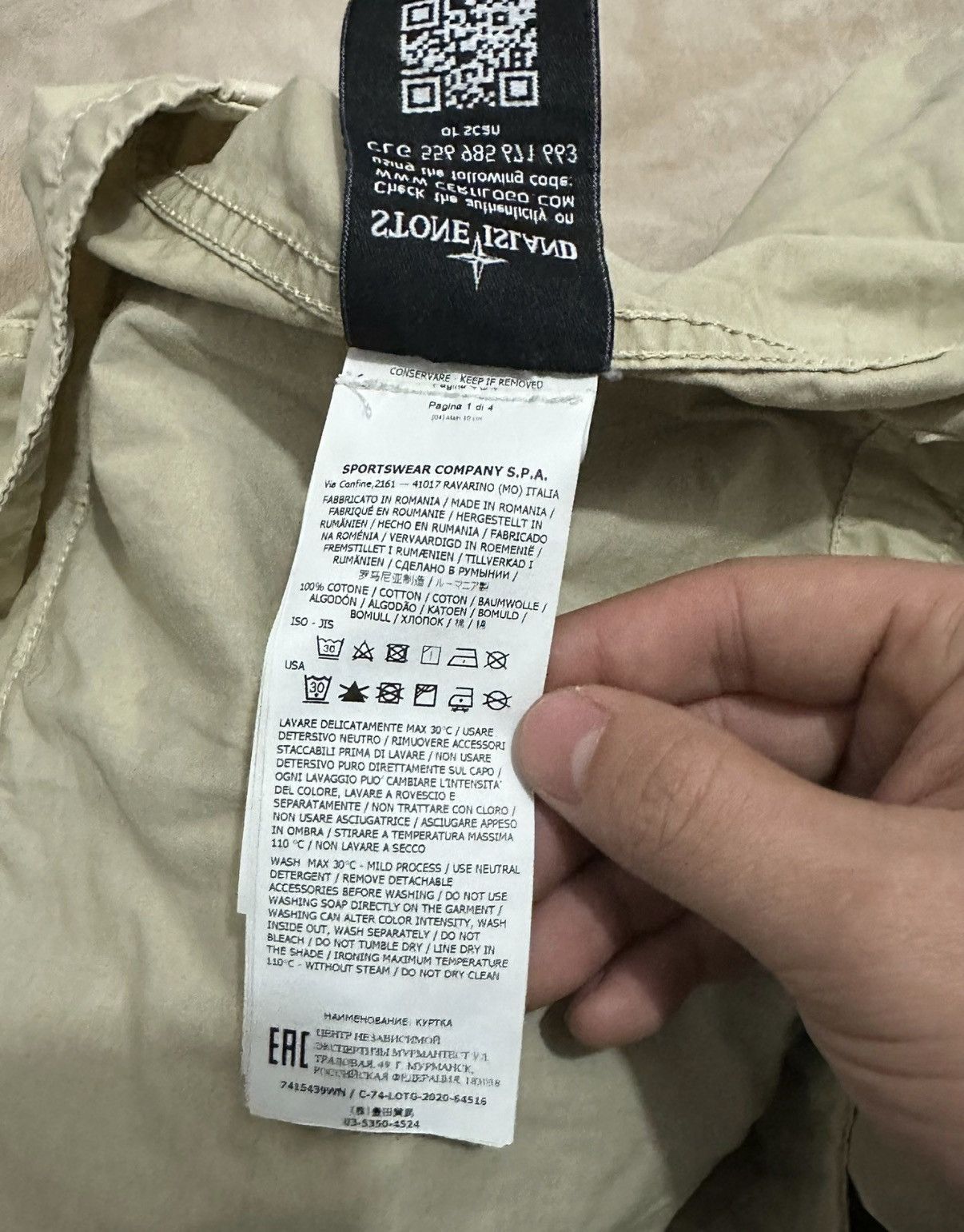 Stone Island Stone Island Three-Pocket Work Jacket K5 Size US XL / EU 56 / 4 - 5 Thumbnail