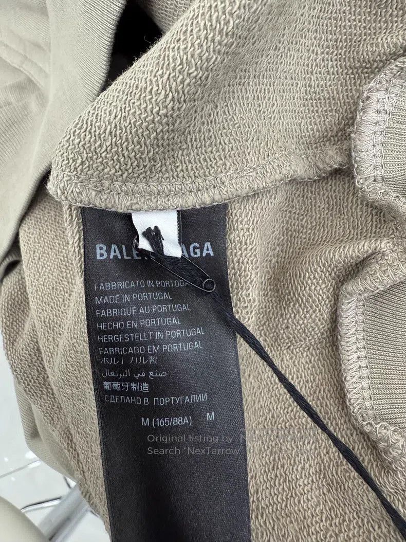 Balenciaga Balenciaga Grey Embroidered Logo Sweatshirt Size US M / EU 48-50 / 2 - 6 Thumbnail