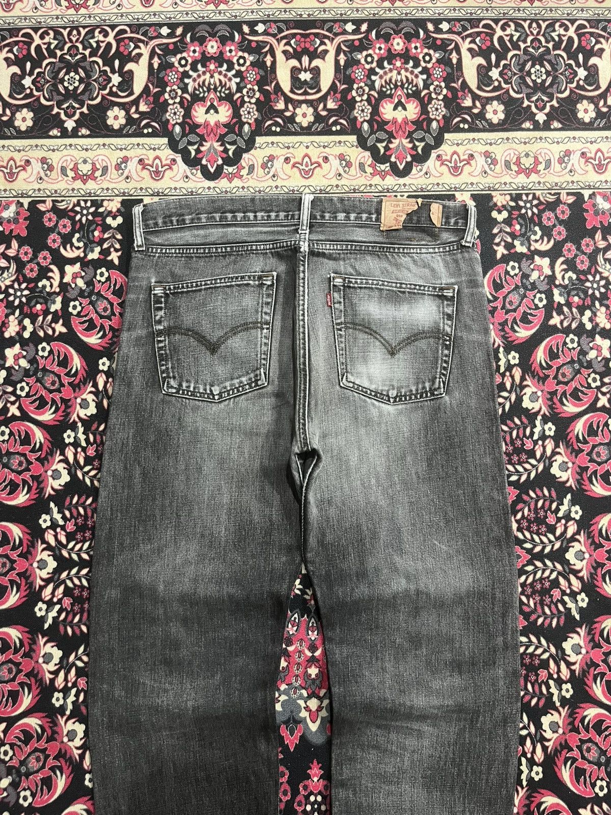 Levi's Vintage Levi’s 503 Black Faded Washed Loose Leg Jeans Size US 36 / EU 52 - 7 Thumbnail