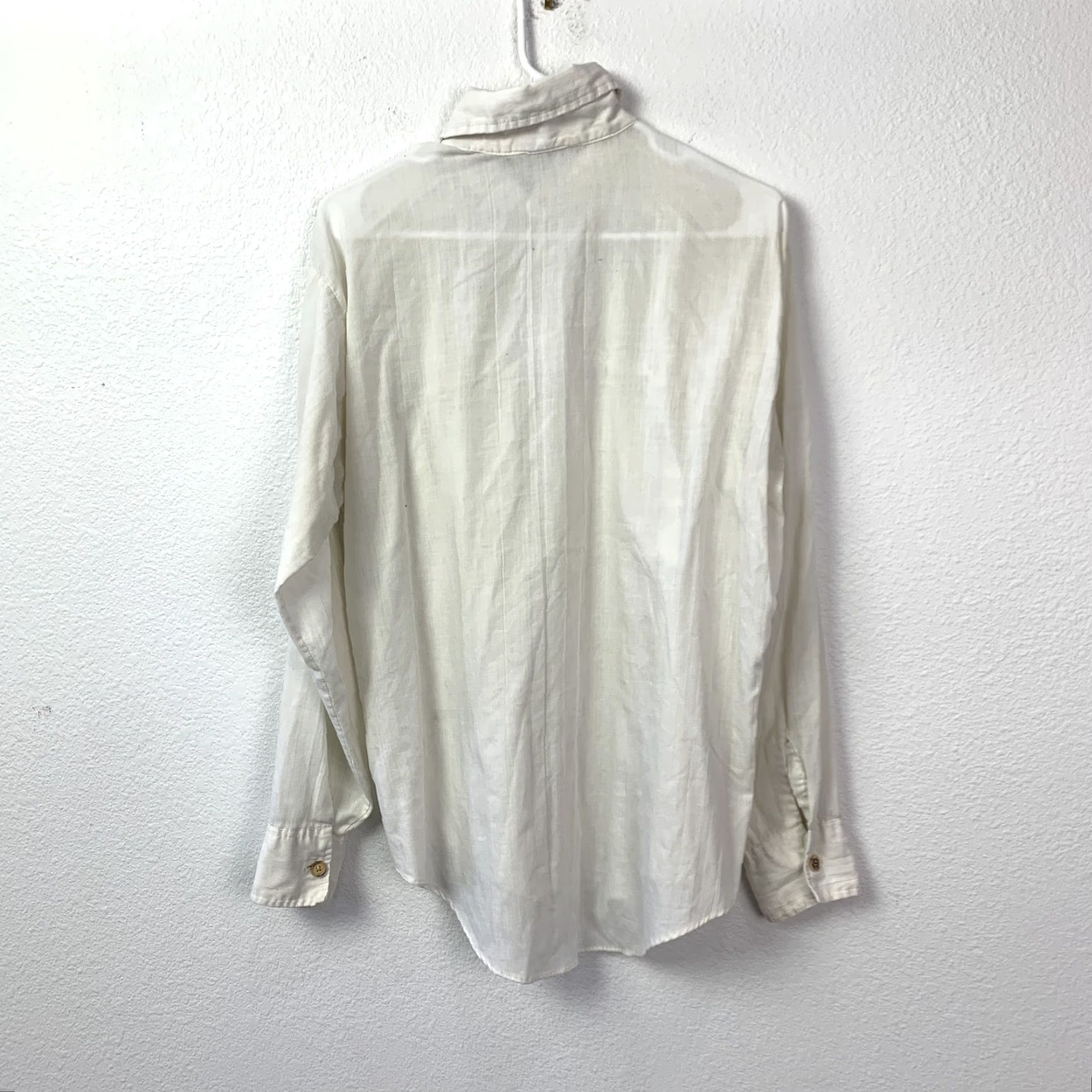 Vintage VINTAGE DUDE by Cambridge Mens White Western Shirt Braided Trim Large Size US L / EU 52-54 / 3 - 7 Thumbnail