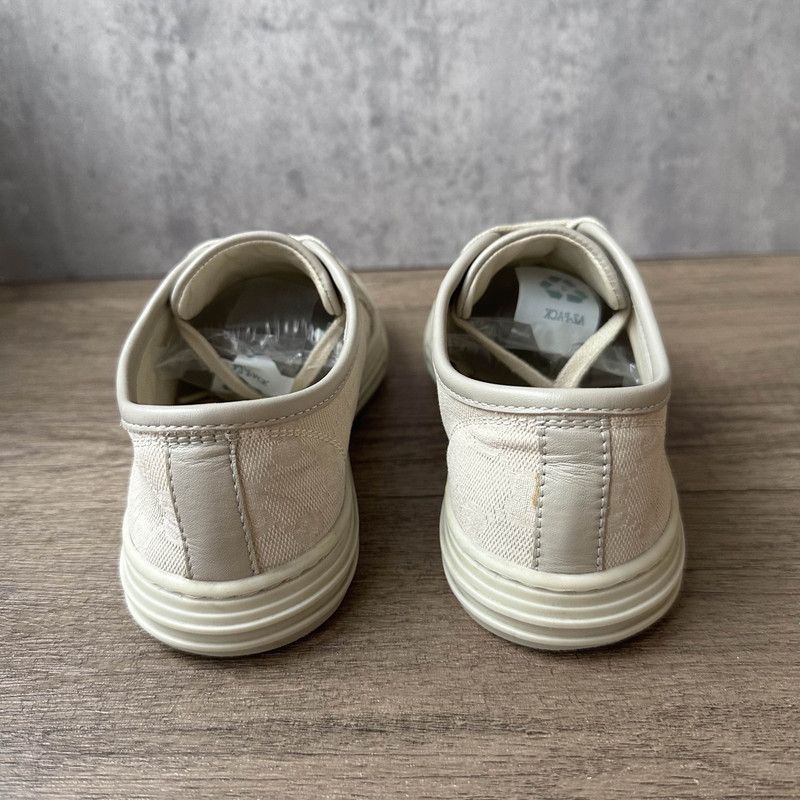 Gucci Gucci GG Canvas White Low-Top Sneakers -2508 Size US 4 / IT 34 - 3 Thumbnail