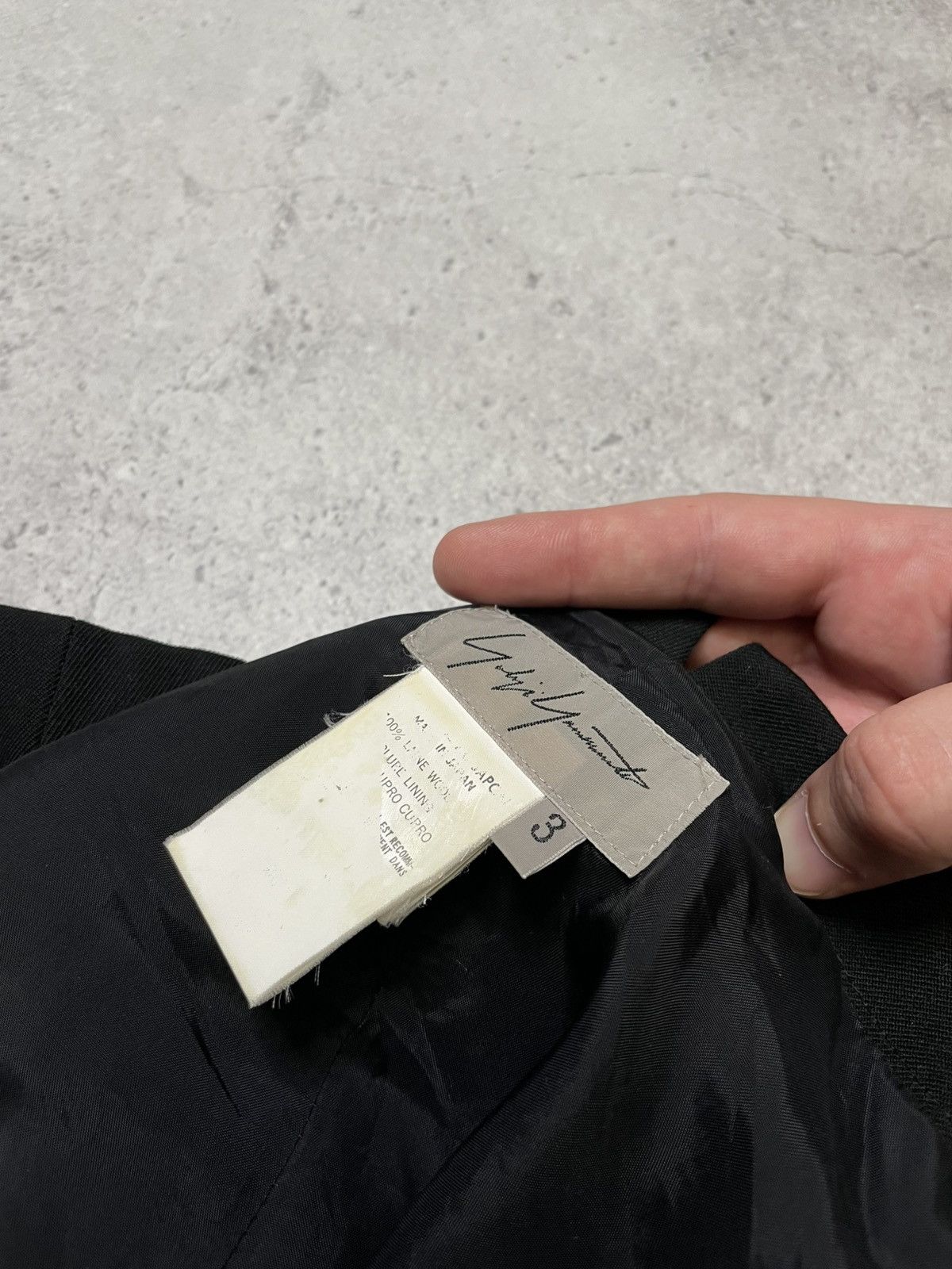 Yohji Yamamoto Archive Yohji Yamamoto Pour Homme Wool Black Antique Pants Size US 32 / EU 48 - 9 Thumbnail