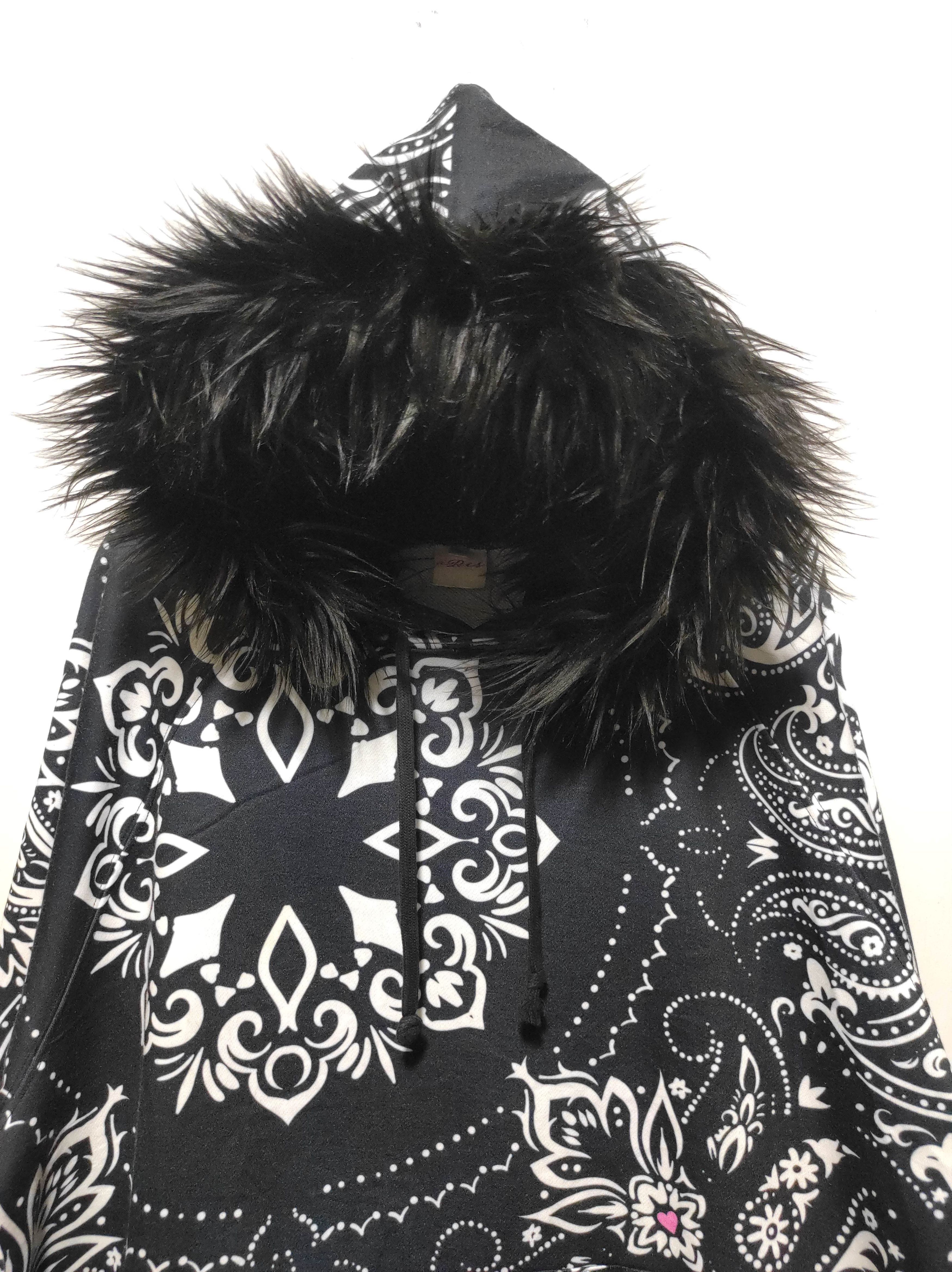 If Six Was Nine Iris Paisley Fur Hoodie LGB IfSixWasNine style Size US L / EU 52-54 / 3 - 3 Thumbnail