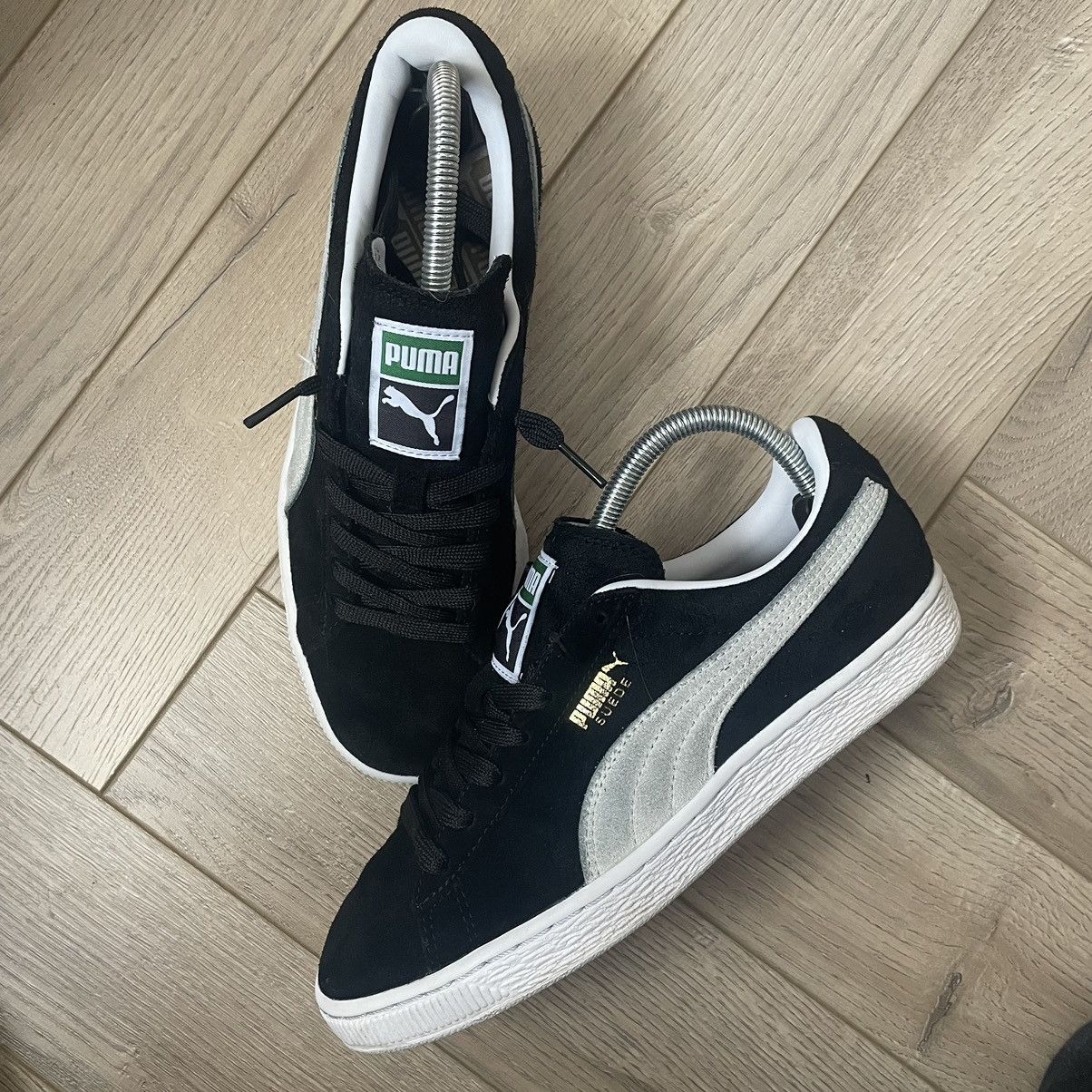 Puma Puma Suede Classic White Black Trainers Size US 7.5 / IT 37.5 - 6 Thumbnail