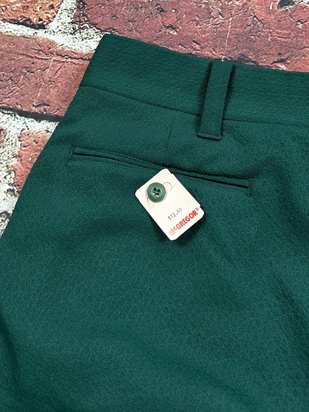 McGregor × Vintage Vintage McGregor Permanent Press Shorts 70s 80s Dark Green Size US 38 / EU 54 - 4 Thumbnail