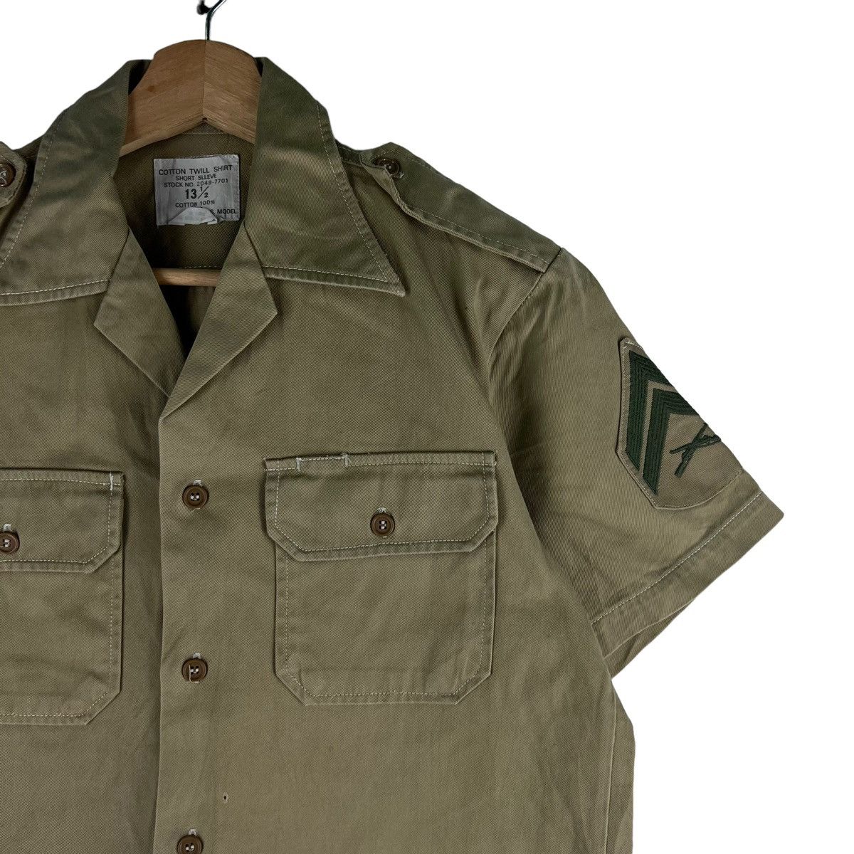 Vintage 🔥VTG COTTON TWILL SHIRT USN MILITARY SHIRT WORKER Size US S / EU 44-46 / 1 - 3 Thumbnail