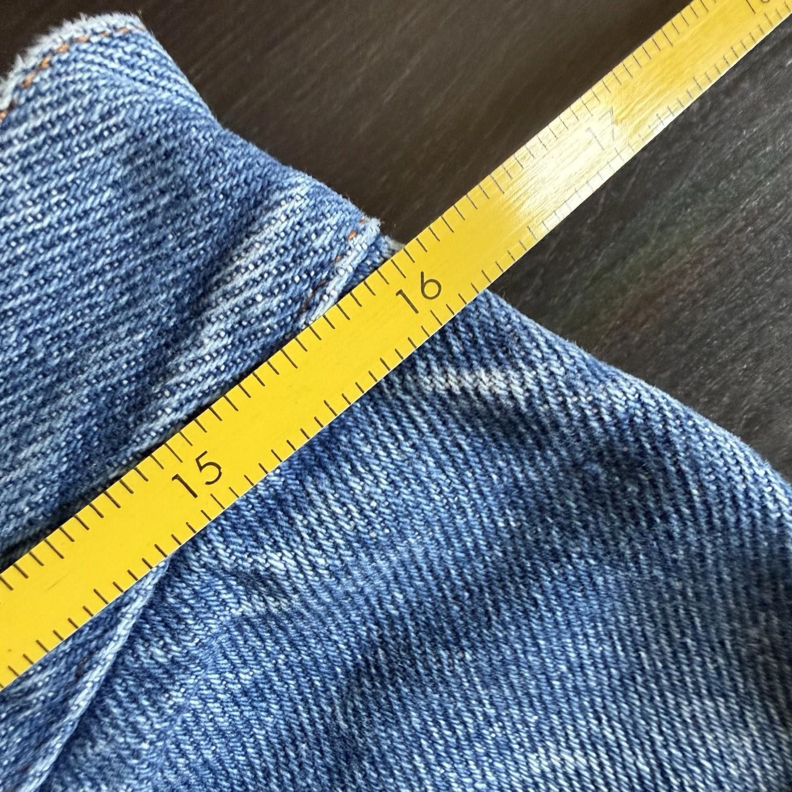 Wrangler Vintage Wrangler Jeans Mens 32x28 Blue Denim Straight Size US 32 / EU 48 - 5 Thumbnail