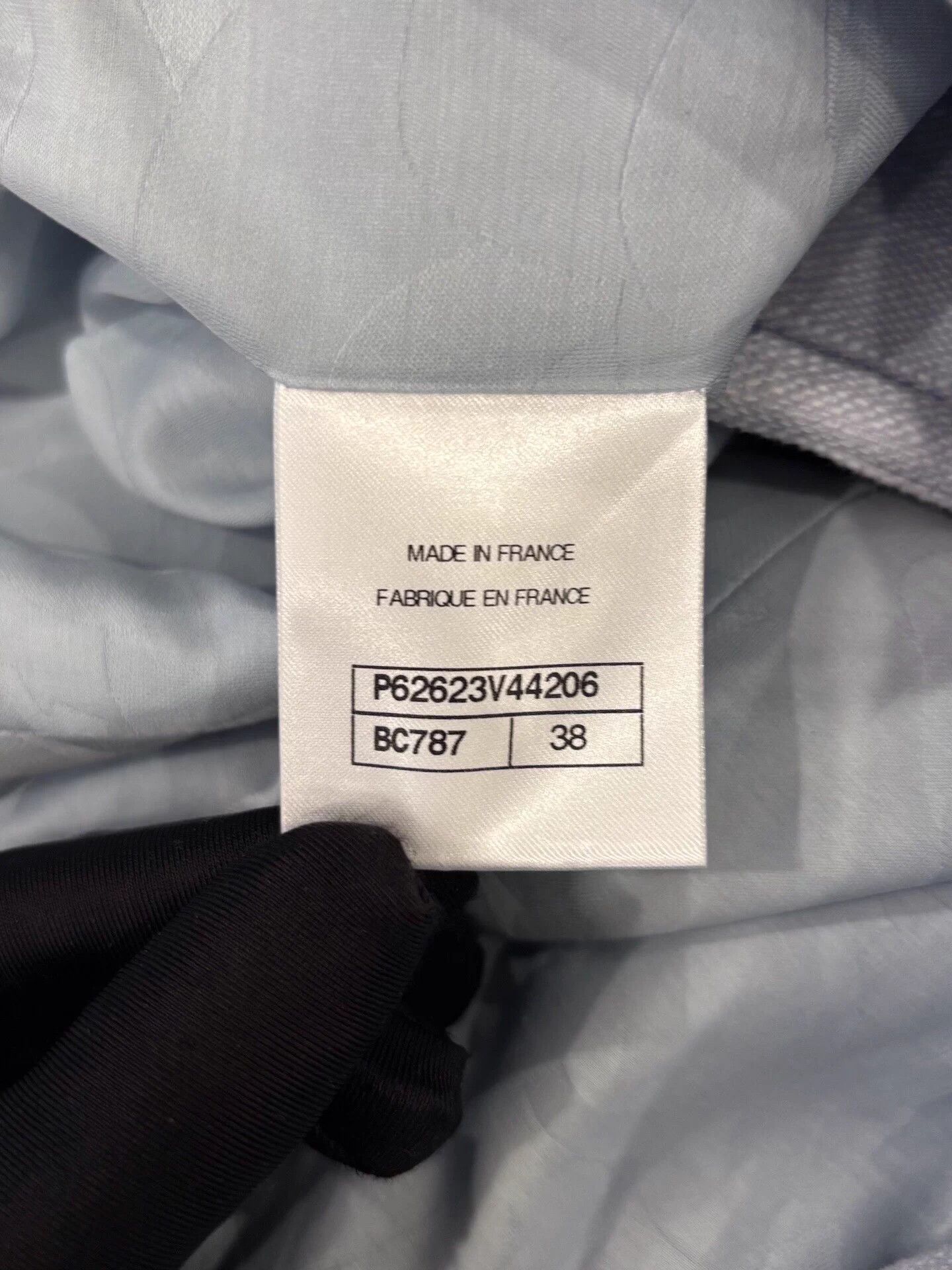Chanel Chanel Mist Blue Asym CC Crystal Button Jacket Women's 38 Size S / US 4 / IT 40 - 7 Thumbnail
