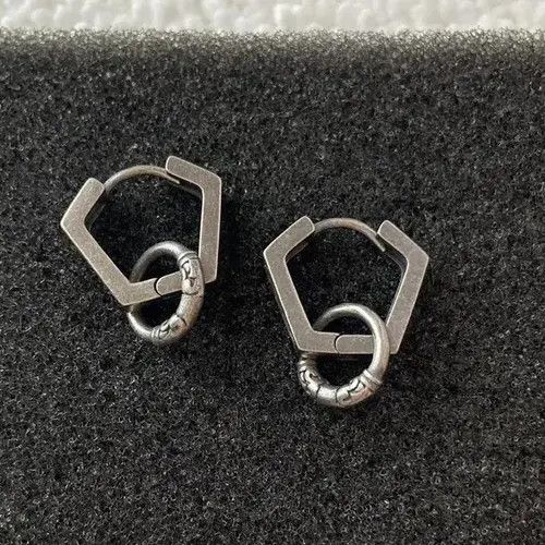 Jewelry × Other 925 Silver Plated Ring Dangle Drop Earrings for Men Women Size ONE SIZE - 2 Thumbnail