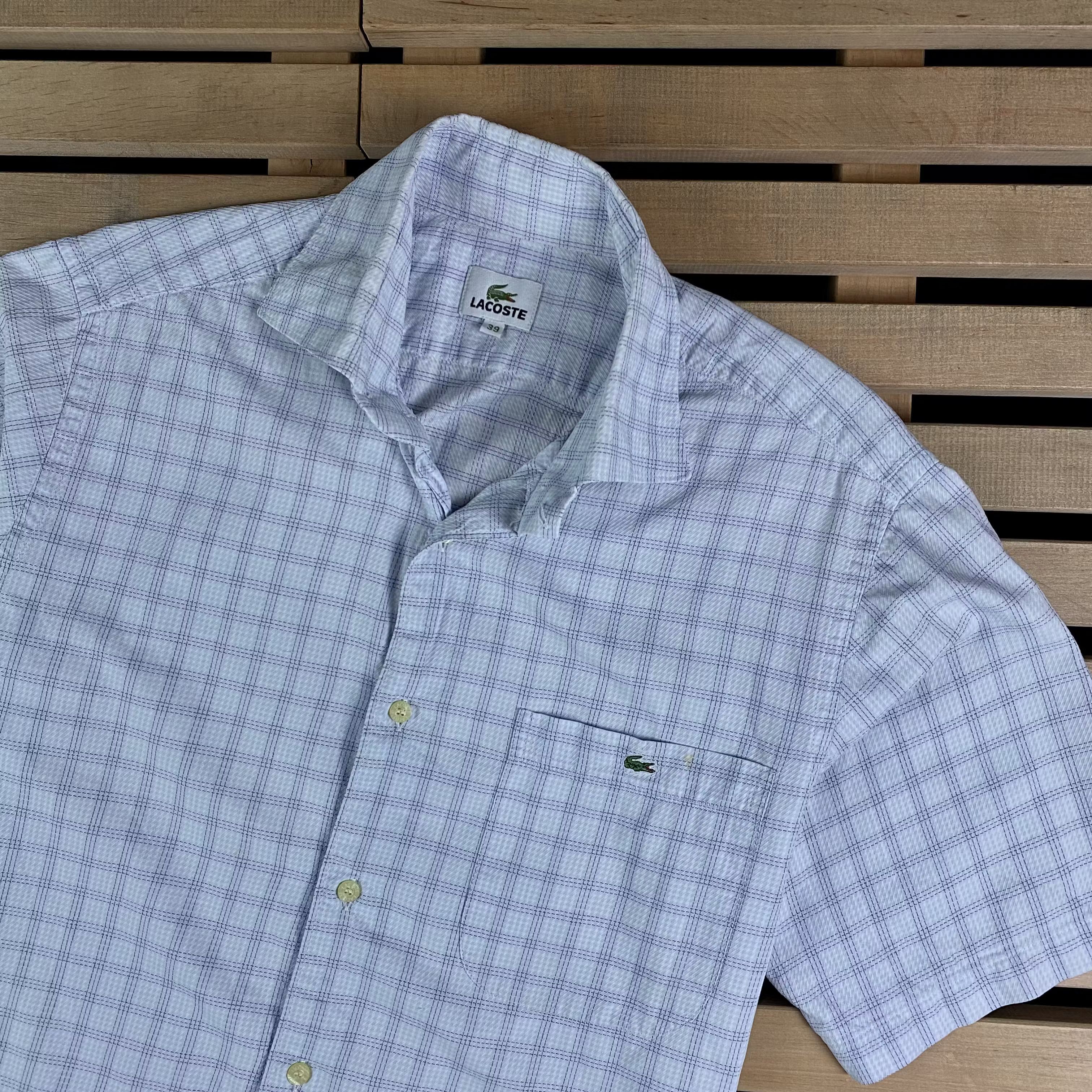 Lacoste × Vintage Mens Lacoste Vintage Shirt Size 39 Size US M / EU 48-50 / 2 - 2 Thumbnail