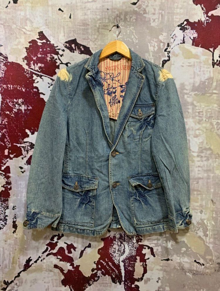 Vintage Smith American Denim Light Blazer Jacket