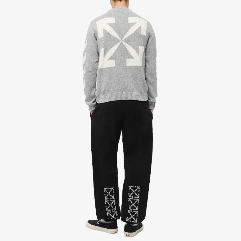 Off-White o1w1db10824 Chain Arrow Slim Sweatpants in Black Size US 34 / EU 50 - 5 Thumbnail