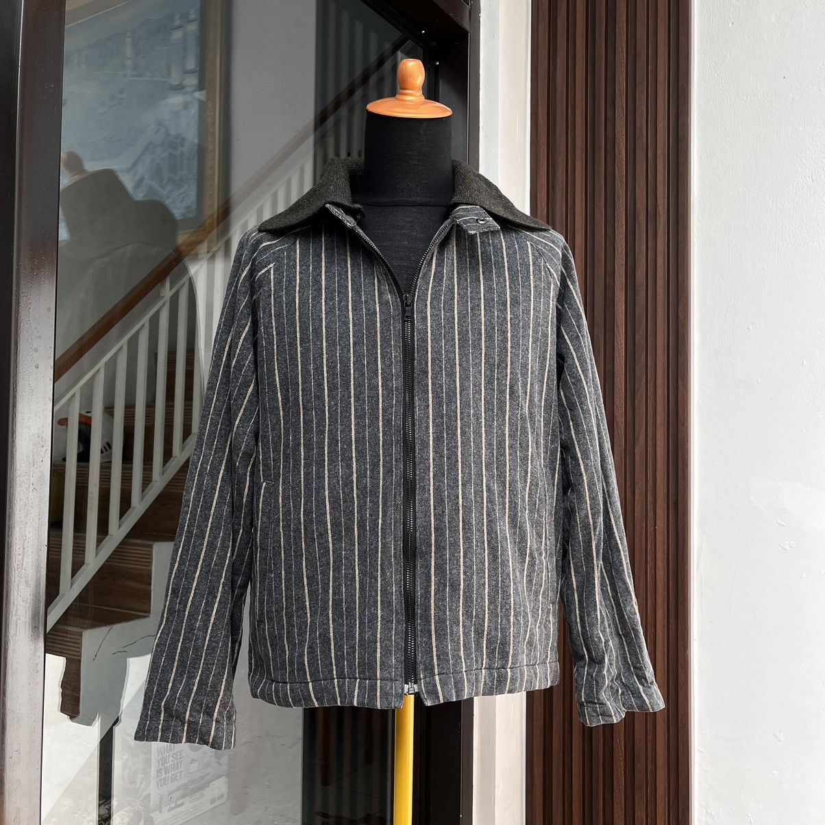 Paul Smith Biker Jacket Paul Smith London Striped Grey Size US L / EU 52-54 / 3 - 6 Thumbnail
