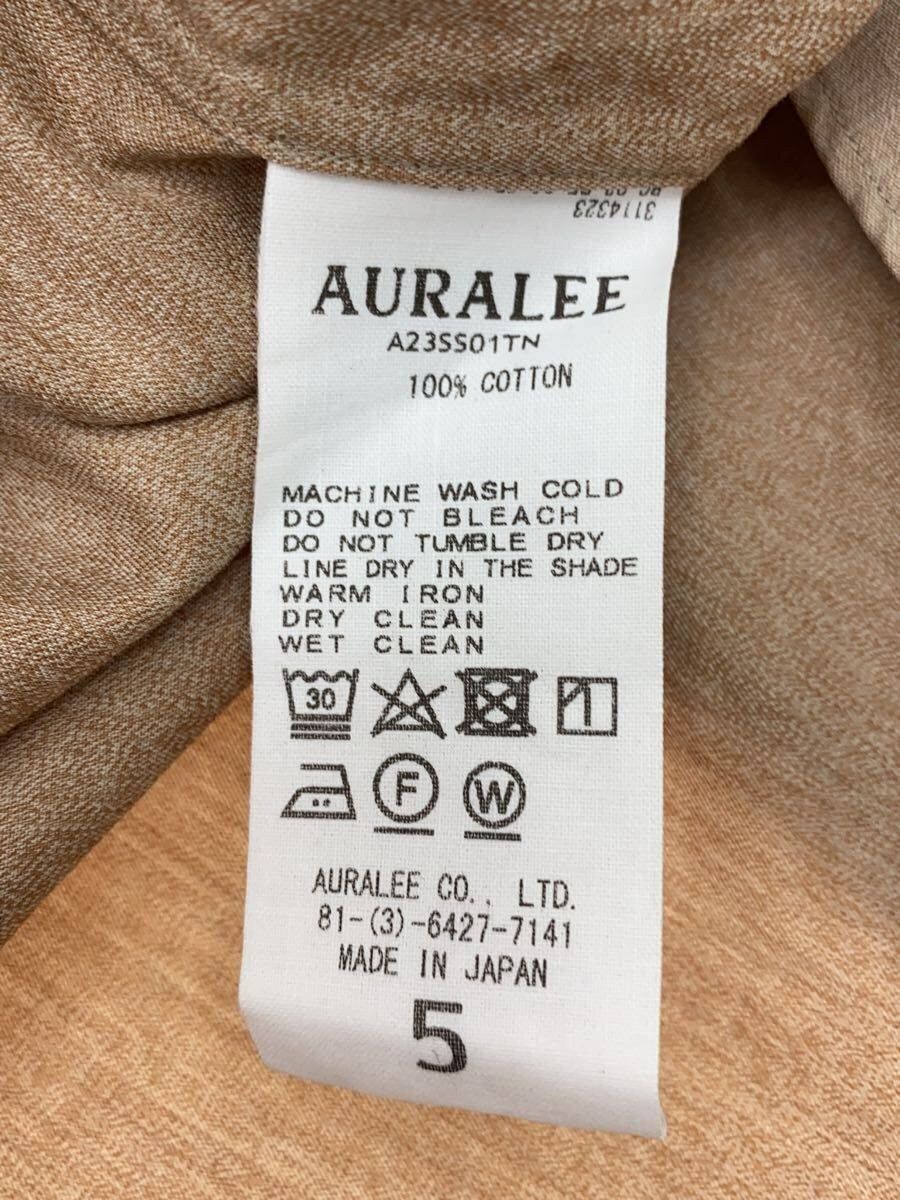 Auralee Beige Cotton Washed Finx Twill Shirt 23ss Size US XXL / EU 58 / 5 - 4 Thumbnail