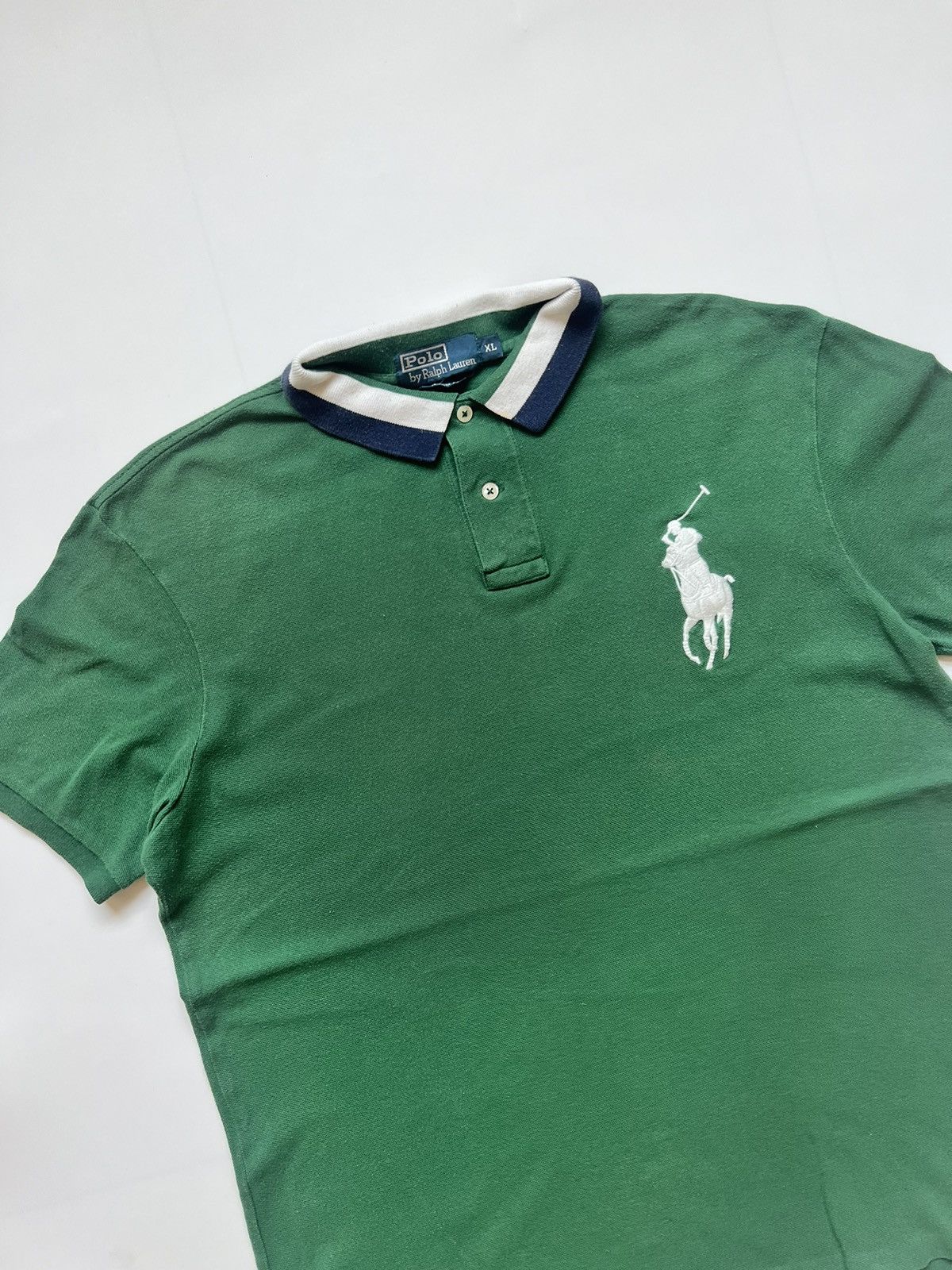 Polo Ralph Lauren Polo Ralph Lauren Chief Keef Big White Pony Polos Shirt Size US XL / EU 56 / 4 - 5 Thumbnail