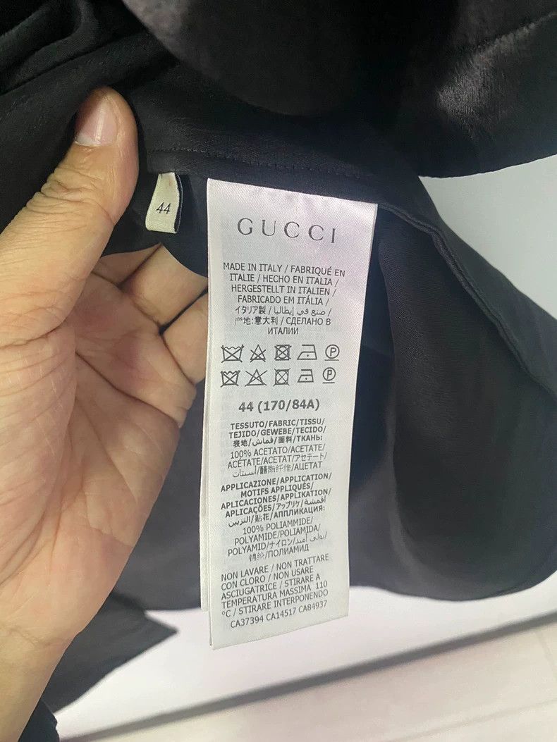 Gucci Gucci Vinegar fiber black short-sleeved shirt 2503-Nextarro Size US S / EU 44-46 / 1 - 3 Thumbnail