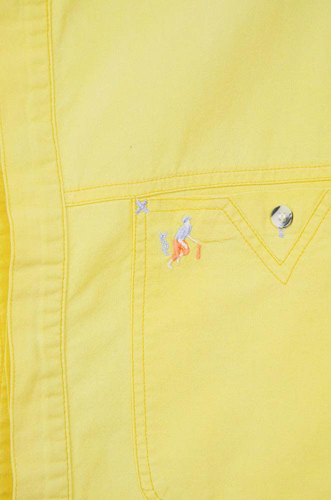 Yves Saint Laurent Yves Saint Laurent Yellow Short Sleeve Cotton Shirt - L Size US L / EU 52-54 / 3 - 4 Thumbnail