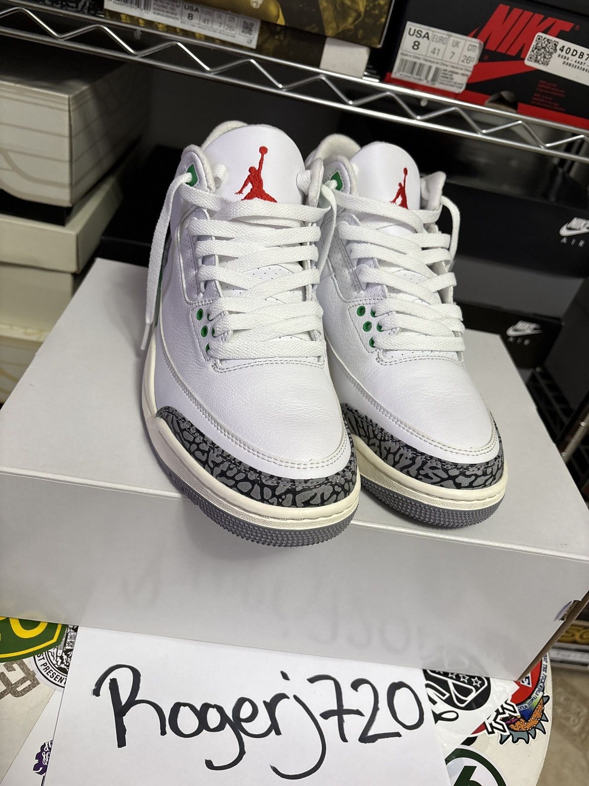Jordan Brand Lucky Green Jordan 3s ( Men size 8 ) Size US 8 / EU 41 - 5 Thumbnail