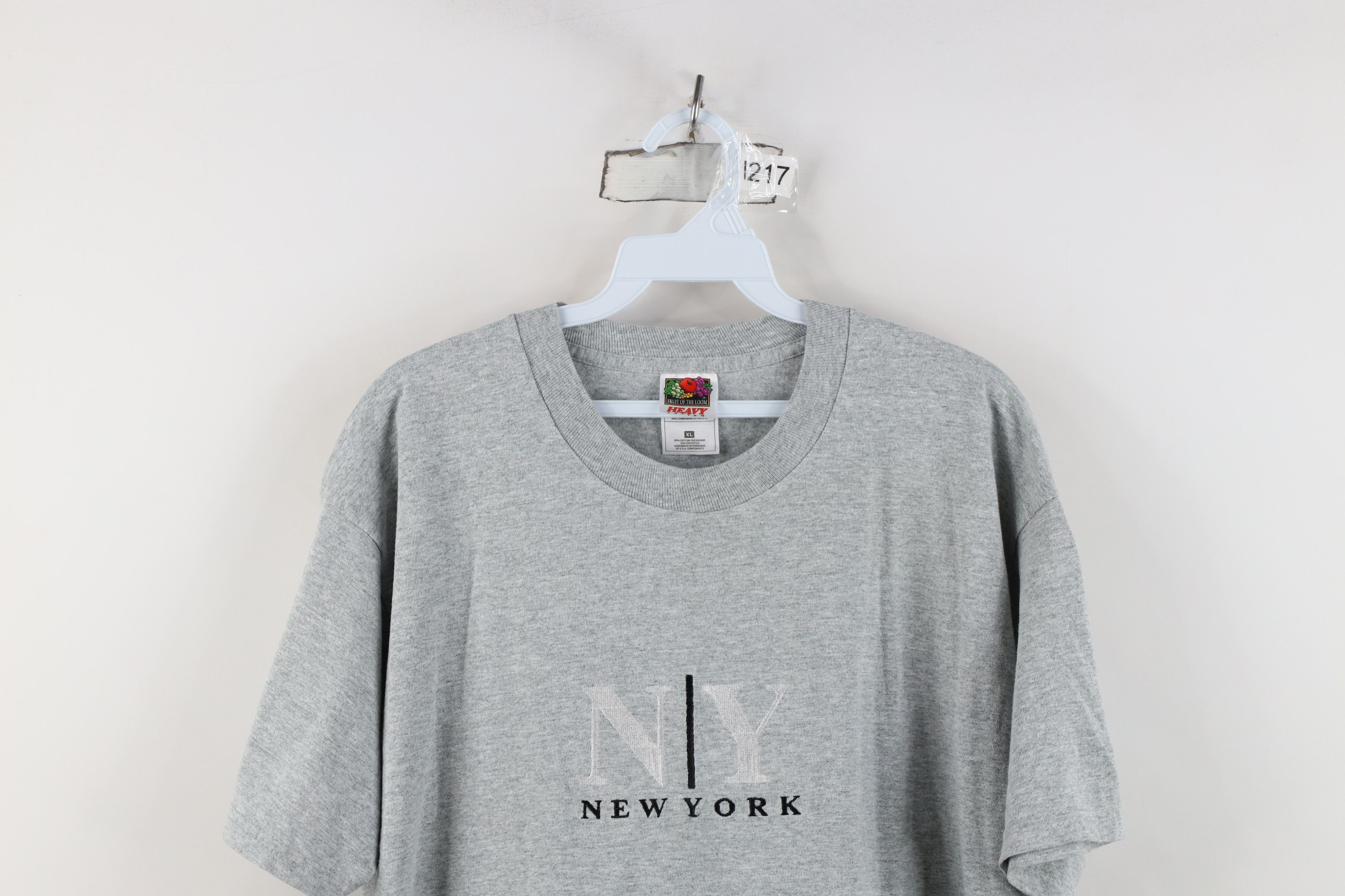 Vintage Vintage 90s Y2K Streetwear New York Short Sleeve T-Shirt Size US XL / EU 56 / 4 - 2 Thumbnail